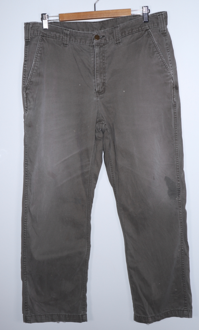 Vintage Carhartt Faded Moss Green Carpenter Pants 36 X 30