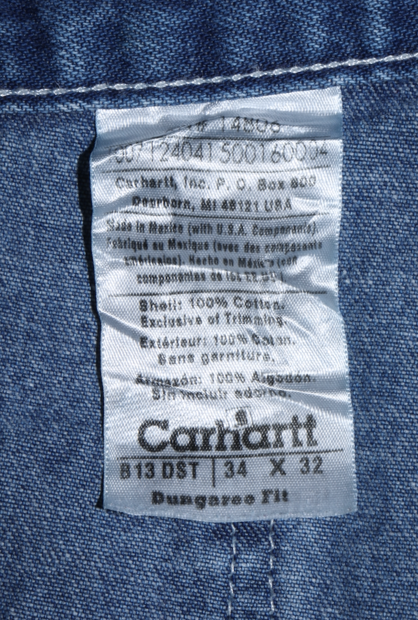 Vintage Carhartt Denim Thick Carpenter Pants 34 X 32