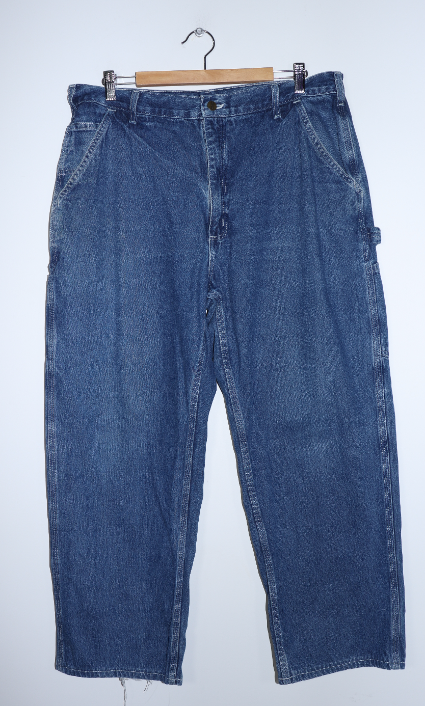 Vintage Carhartt Denim Thick Carpenter Pants 38 X 30