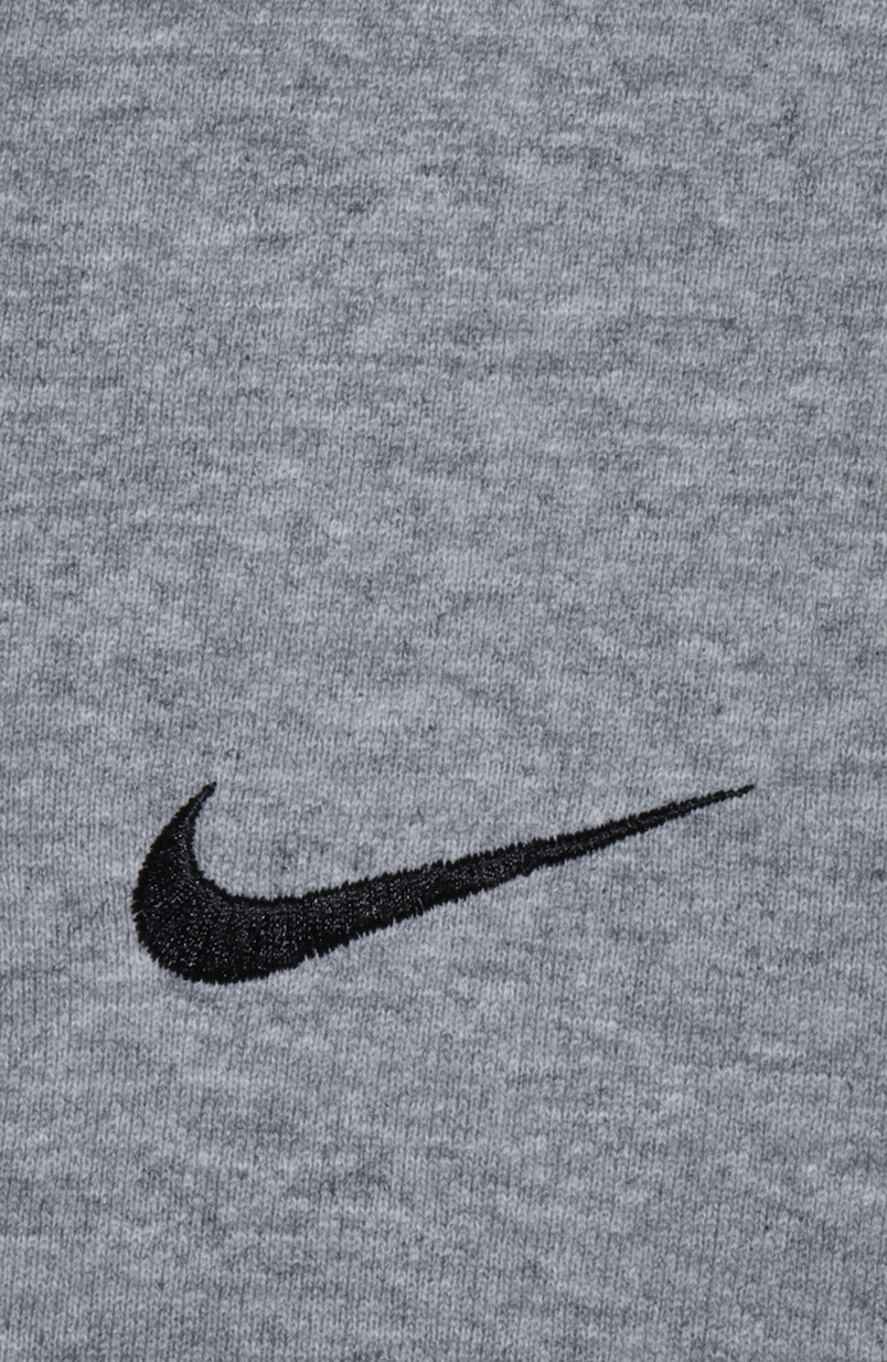 Vintage Nike Embroidered Swoosh Heather Grey Sweatshirt Size: XXL