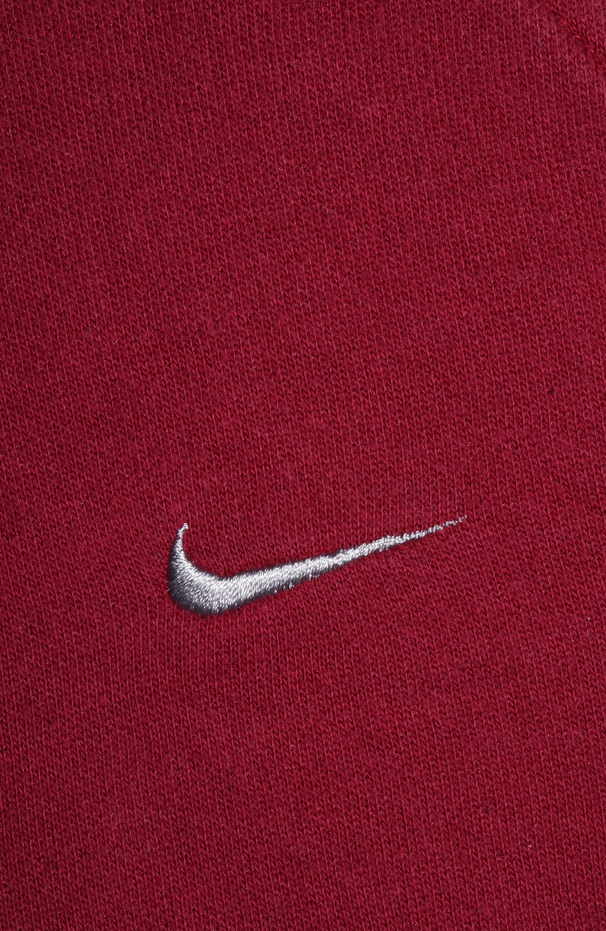 Vintage Nike Embroidered Metallic Mini Swoosh Dark Maroon Sweatshirt Size: M