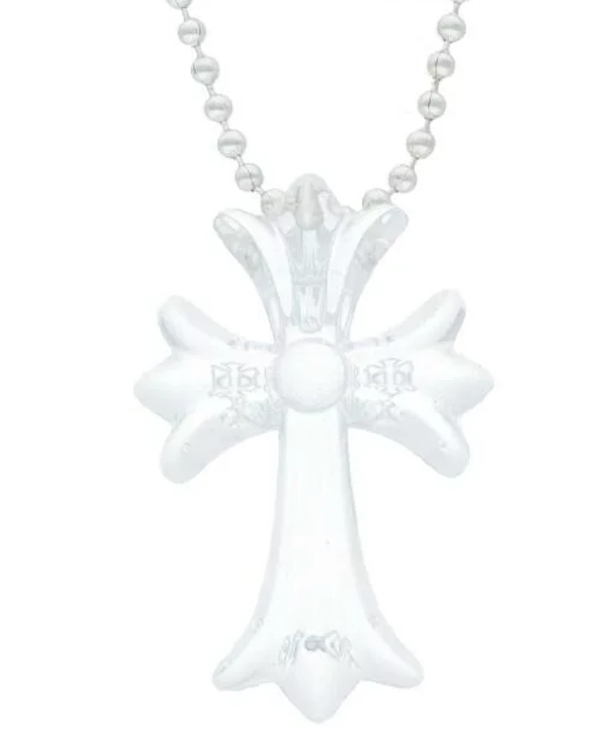 Chrome Hearts Cross Necklace Clear Transparent Silicon – Curated