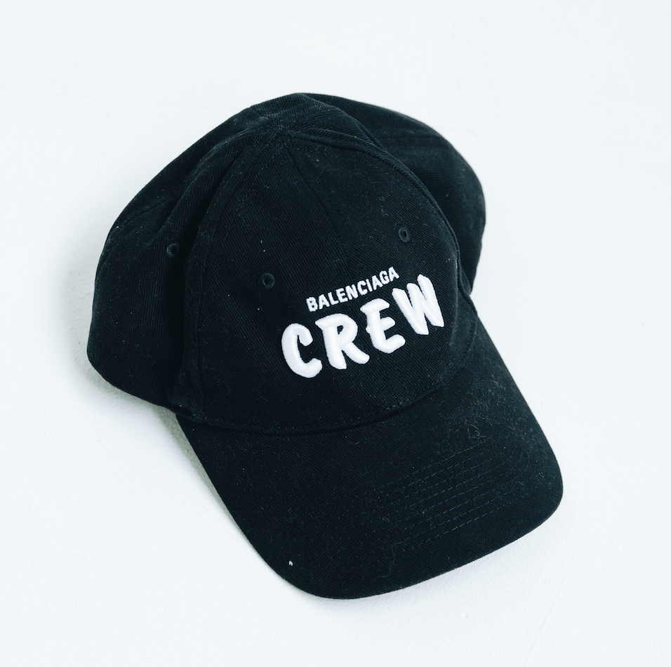 Balenciaga Crew Logo Black Hat