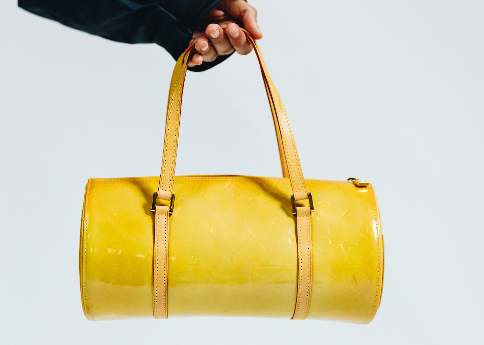 Louis Vuitton Bedford Yellow Vernis Hand Bag