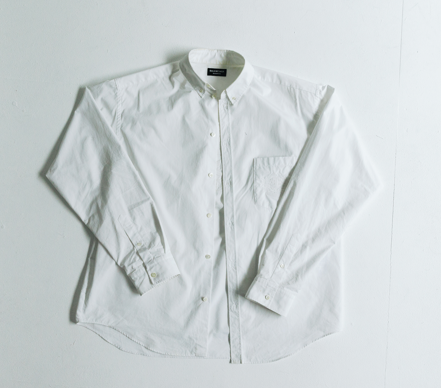 Balenciaga Crest Logo Button Up Shirt (XL-XXL)