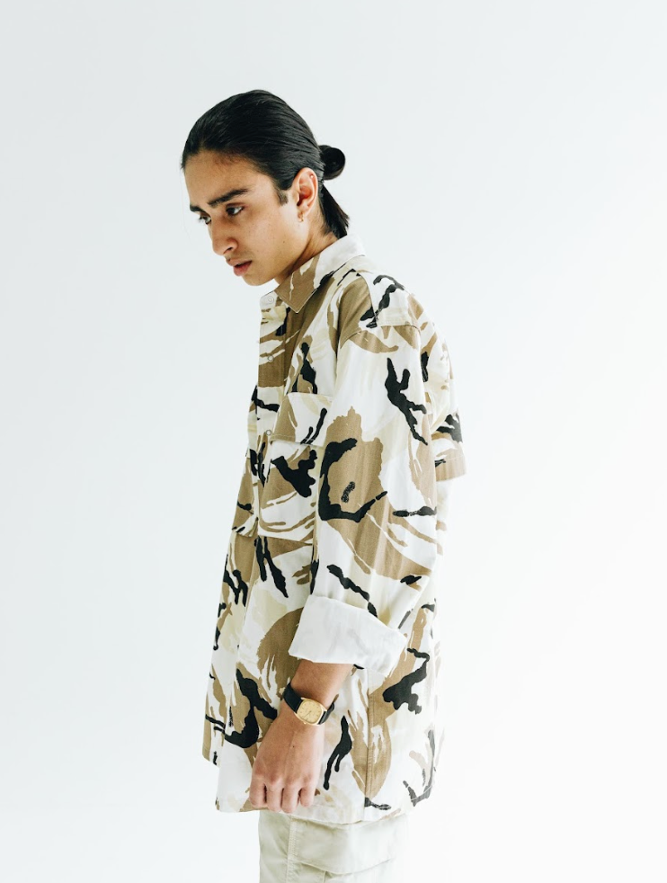 Kenzo Camouflage-Print Shirt Size XL