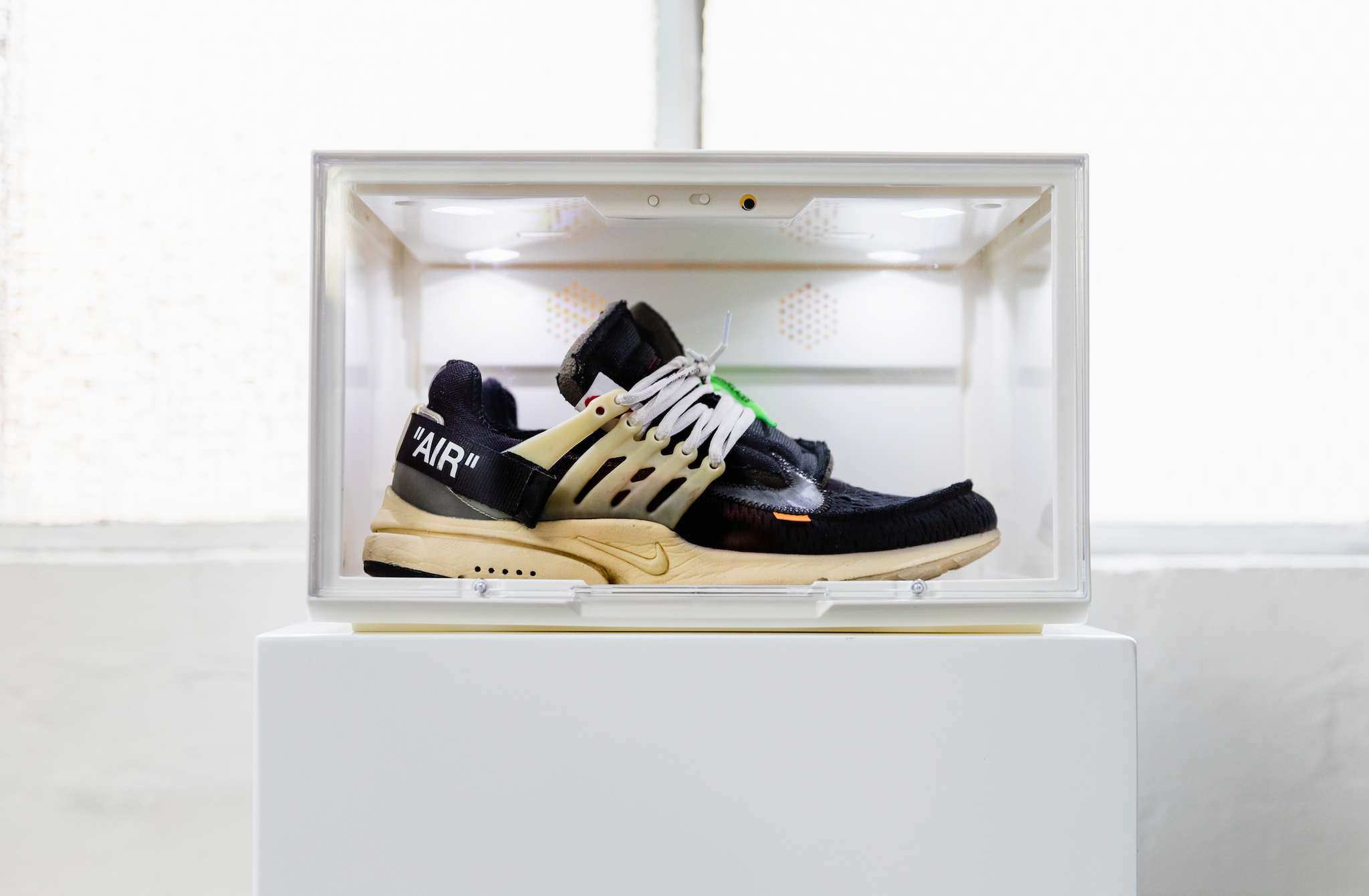 LED Shoe Storage Stackable Voice Control Display Boxes (White or Black)