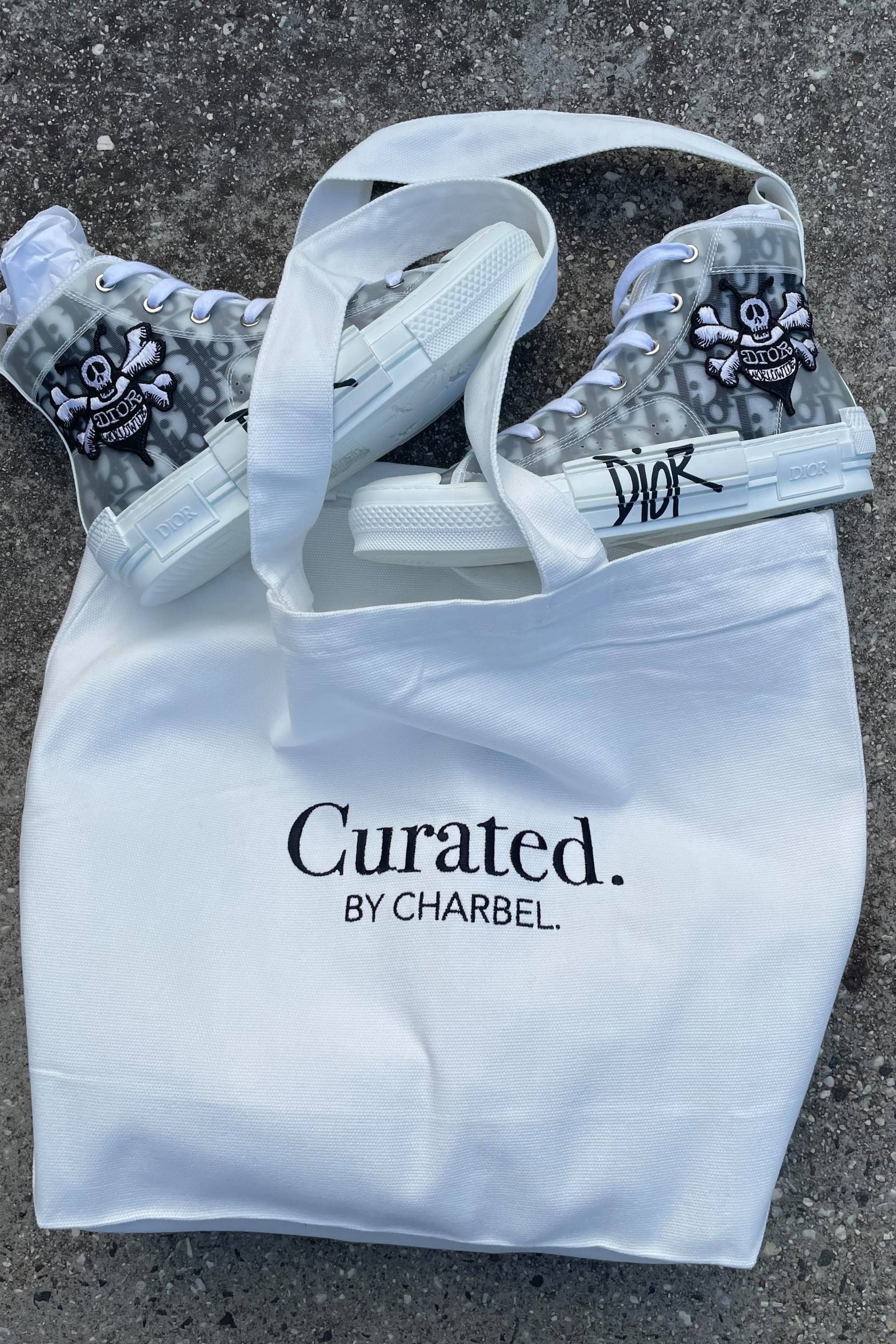 Curated by Charbel Embroidered Tote