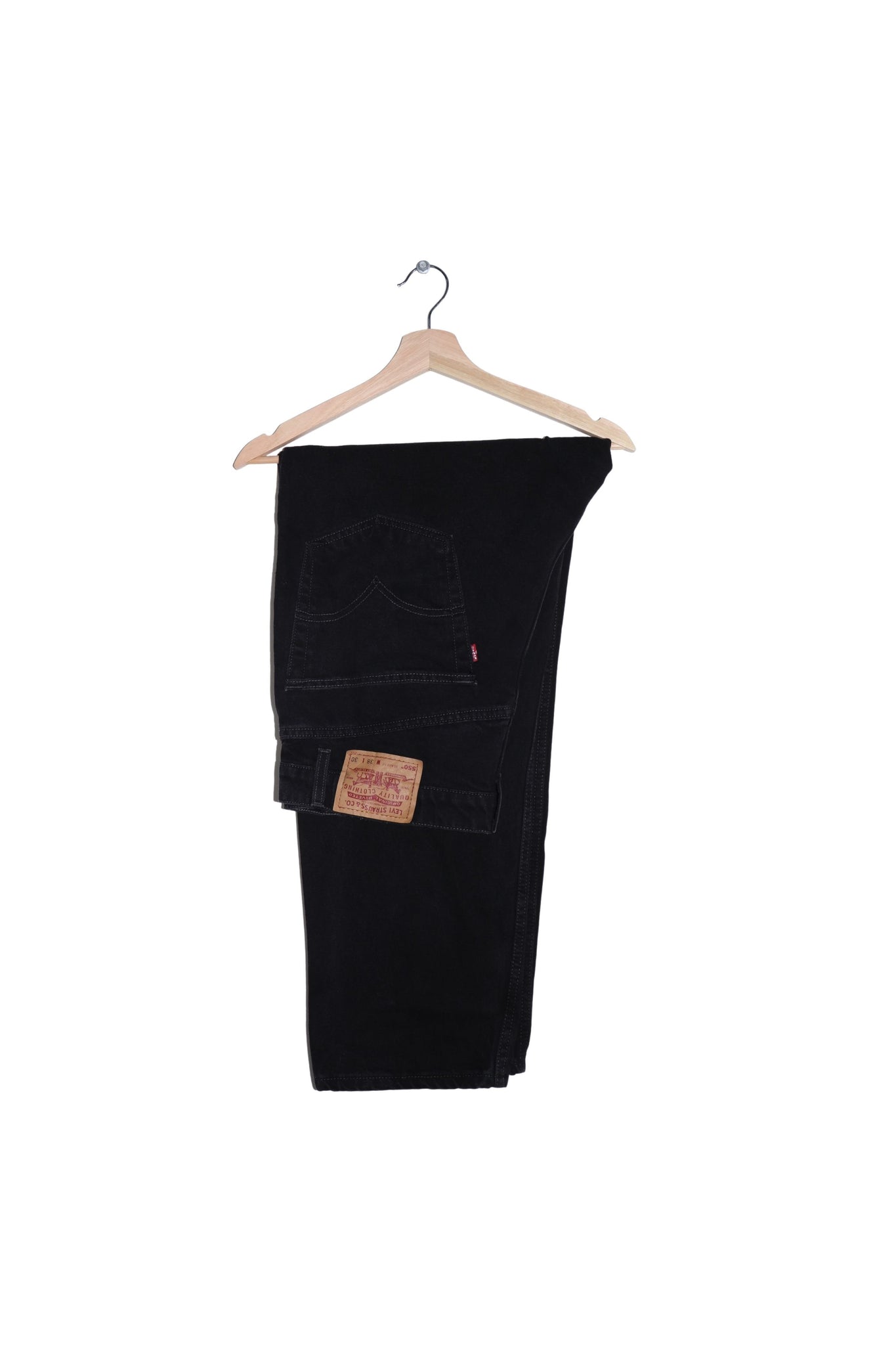 Vintage 90s Levi's 550 Black Denim Jeans 38 X 30 (fits a 36-38)