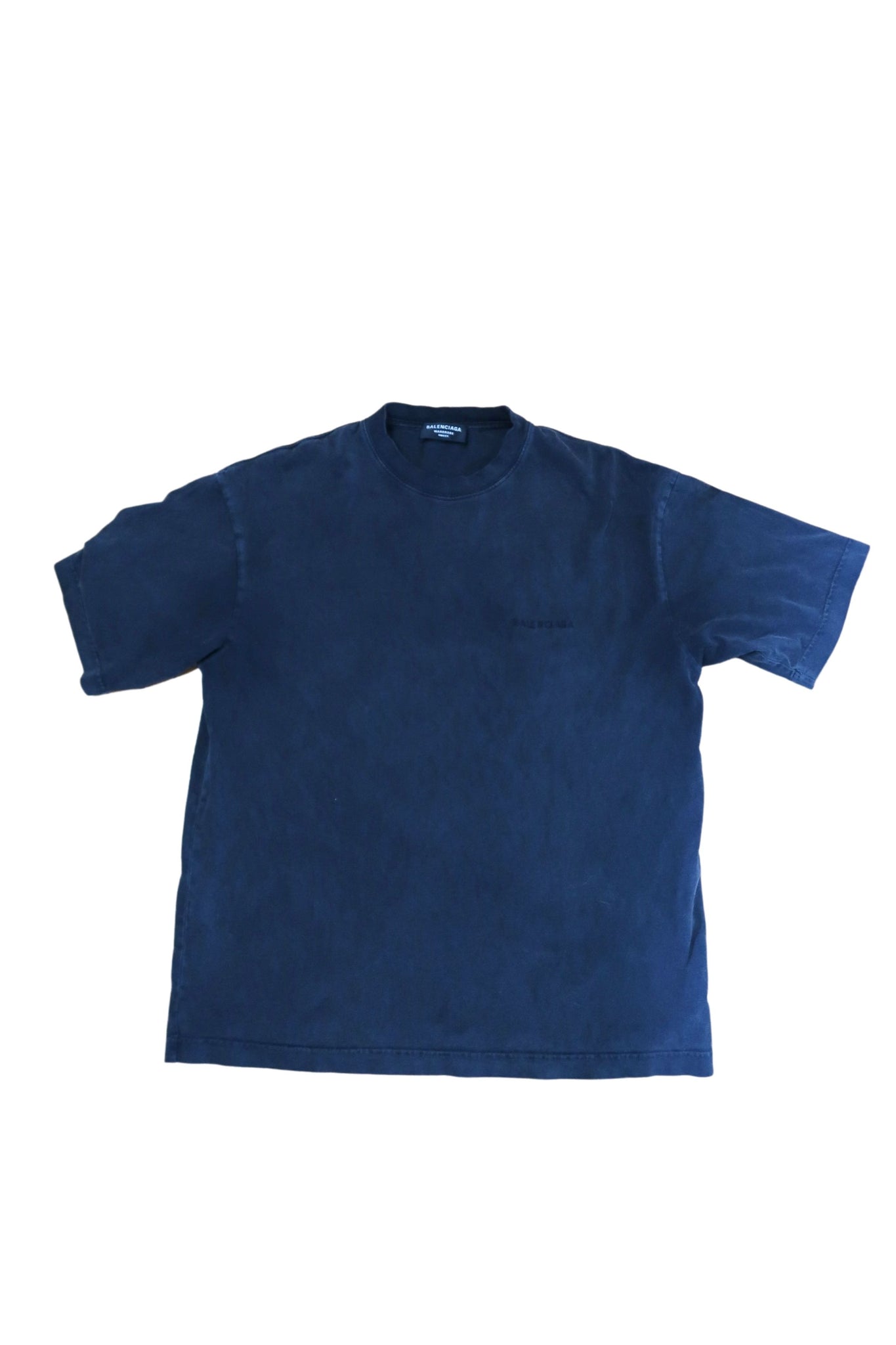 Balenciaga Black Embroidered Logo T-Shirt (Fits like M-L)