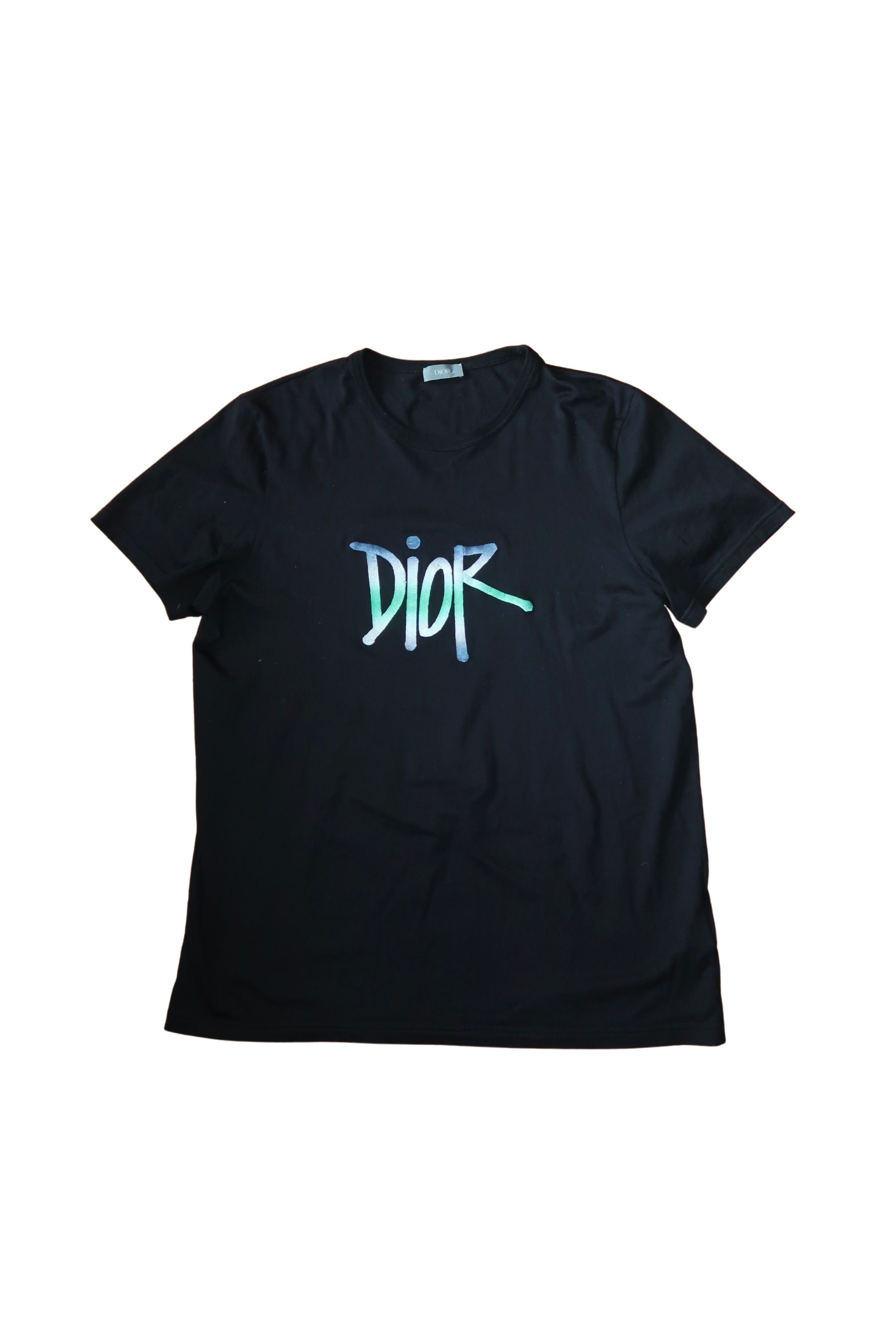 Dior x Shawn Stussy Logo T-Shirt Size Large – Curated by Charbel