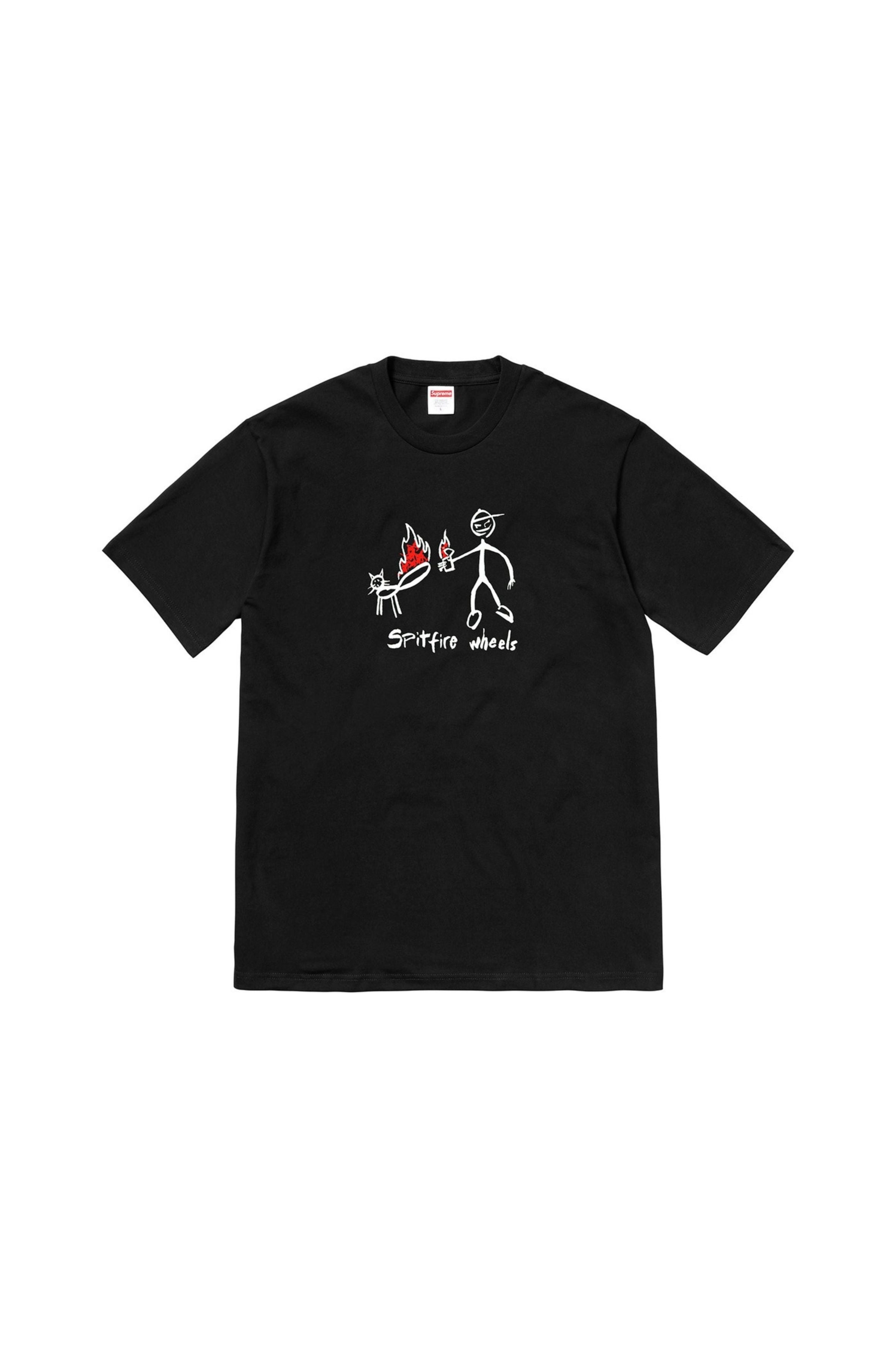 在庫特価Supreme®/Spitfire® Cat T-Shirt/ Black /S Tシャツ/カットソー(半袖/袖なし)