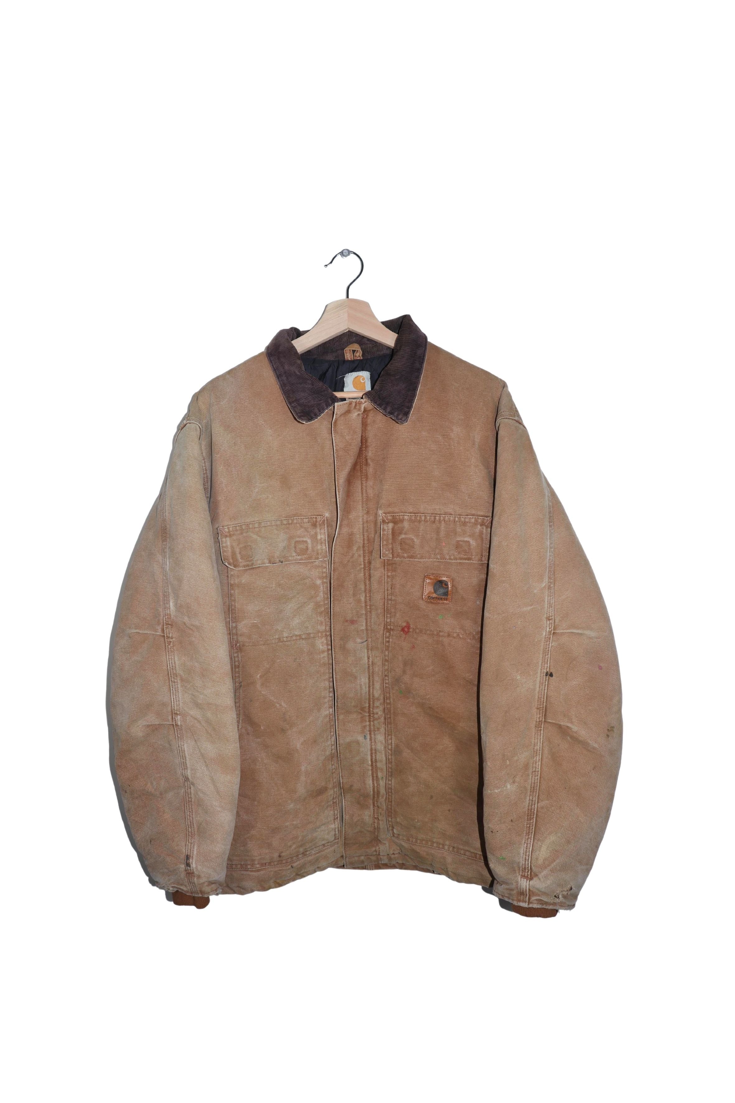 Vintage Carhartt Quilted Corduroy Thick Long Jacket