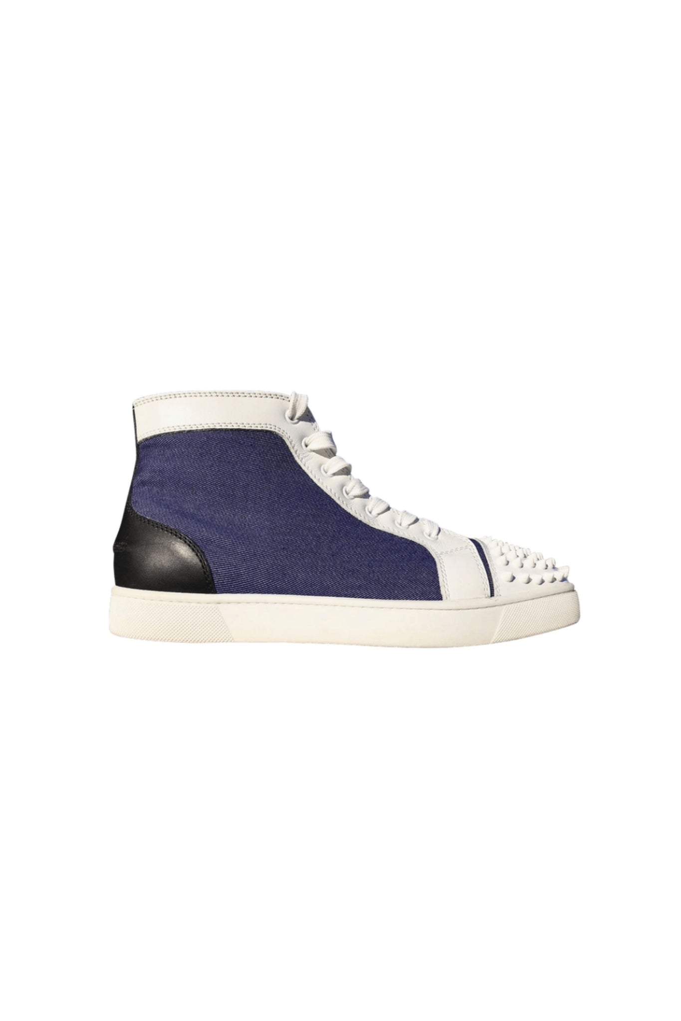 Christian Louboutin Louis Flat Calf Spikes 'Denim'