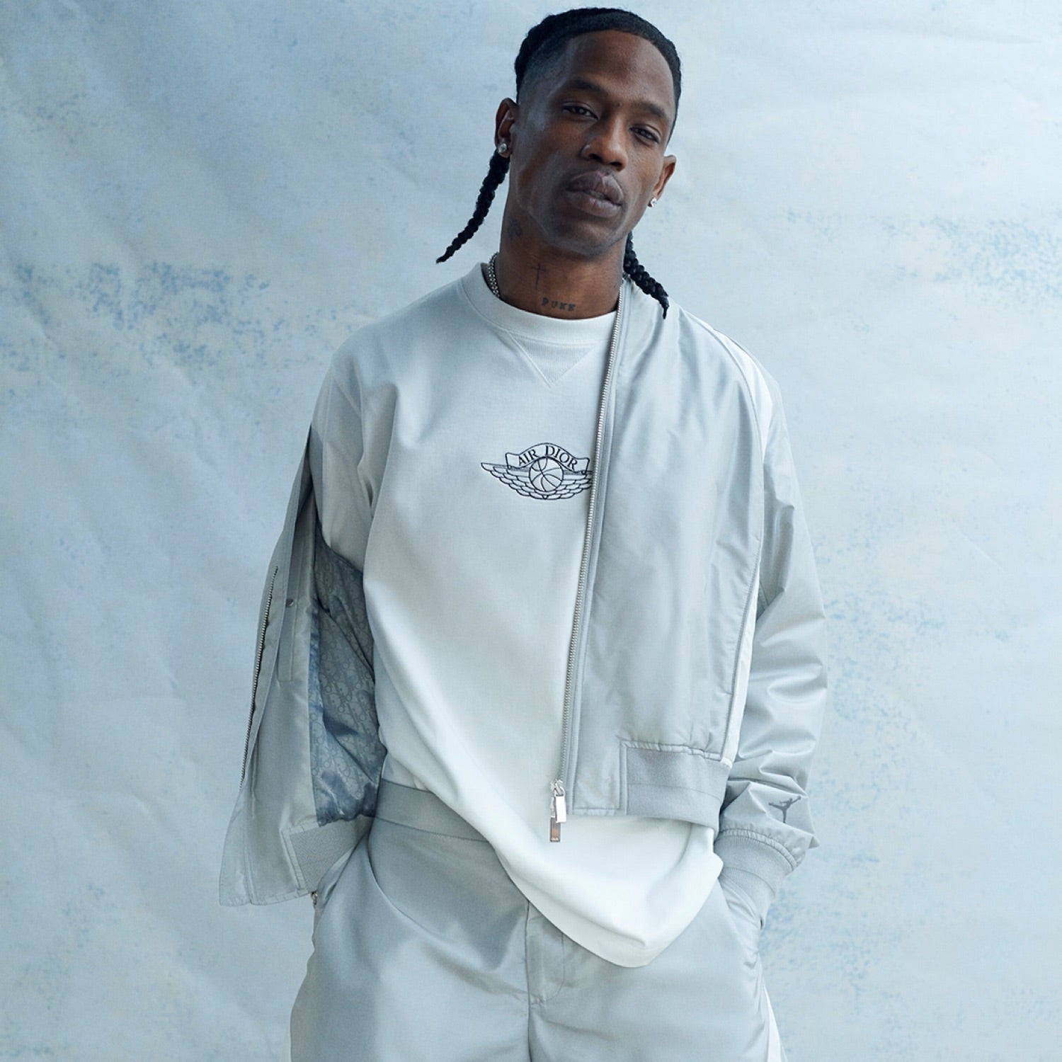 Dior x Jordan Bomber Jacket Grey – Curated by Charbel