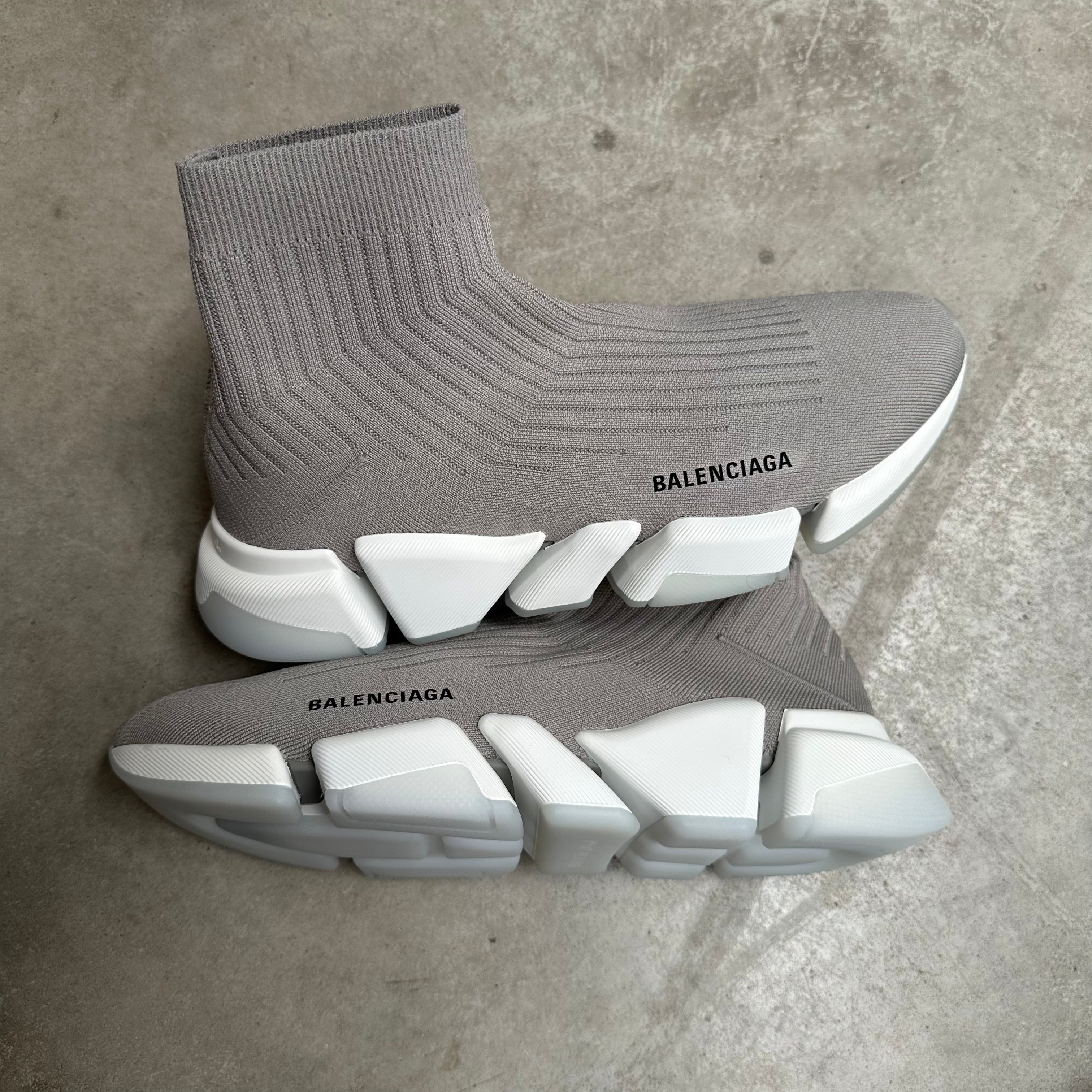 Gray balenciaga top speed trainer