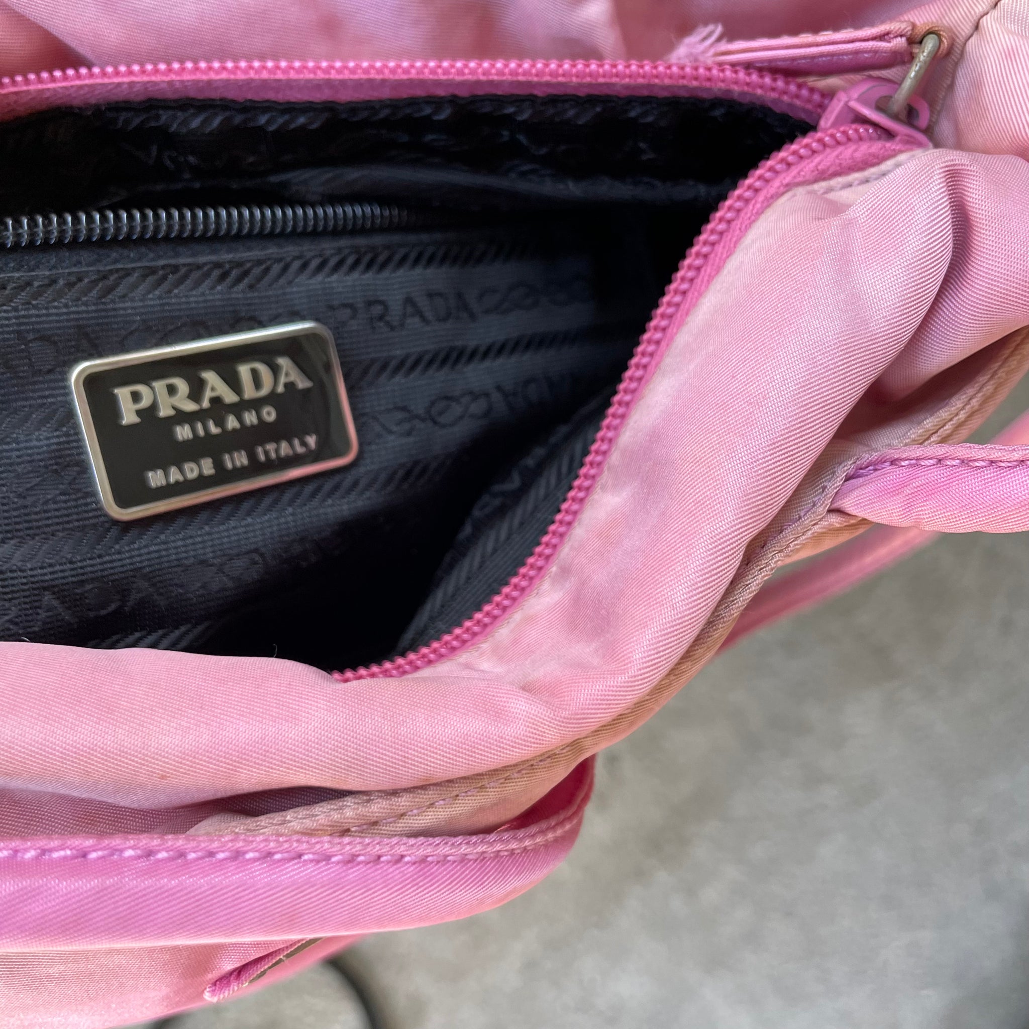 Prada Nylon Pink Tote Bag