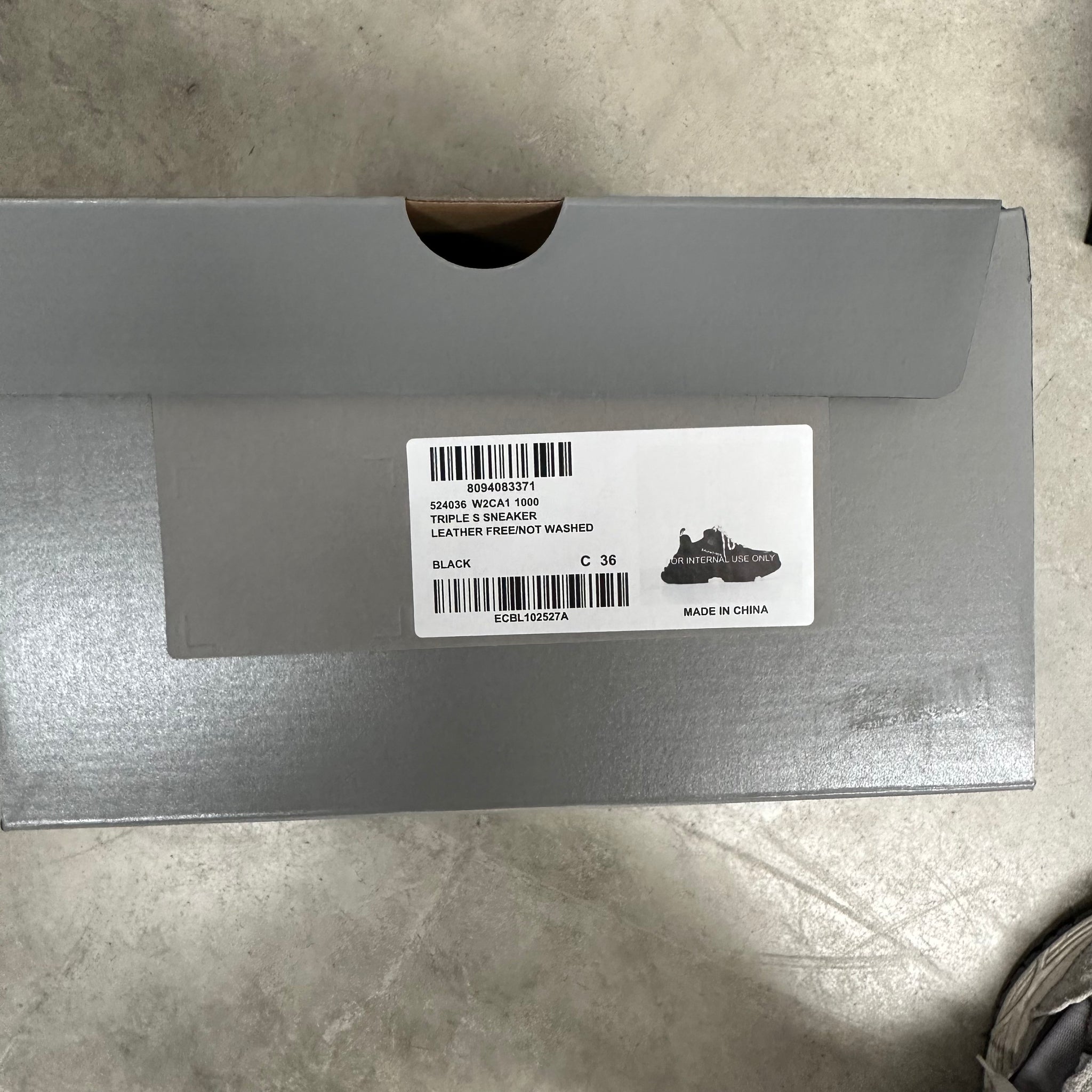 Balenciaga Triple S Black EU36