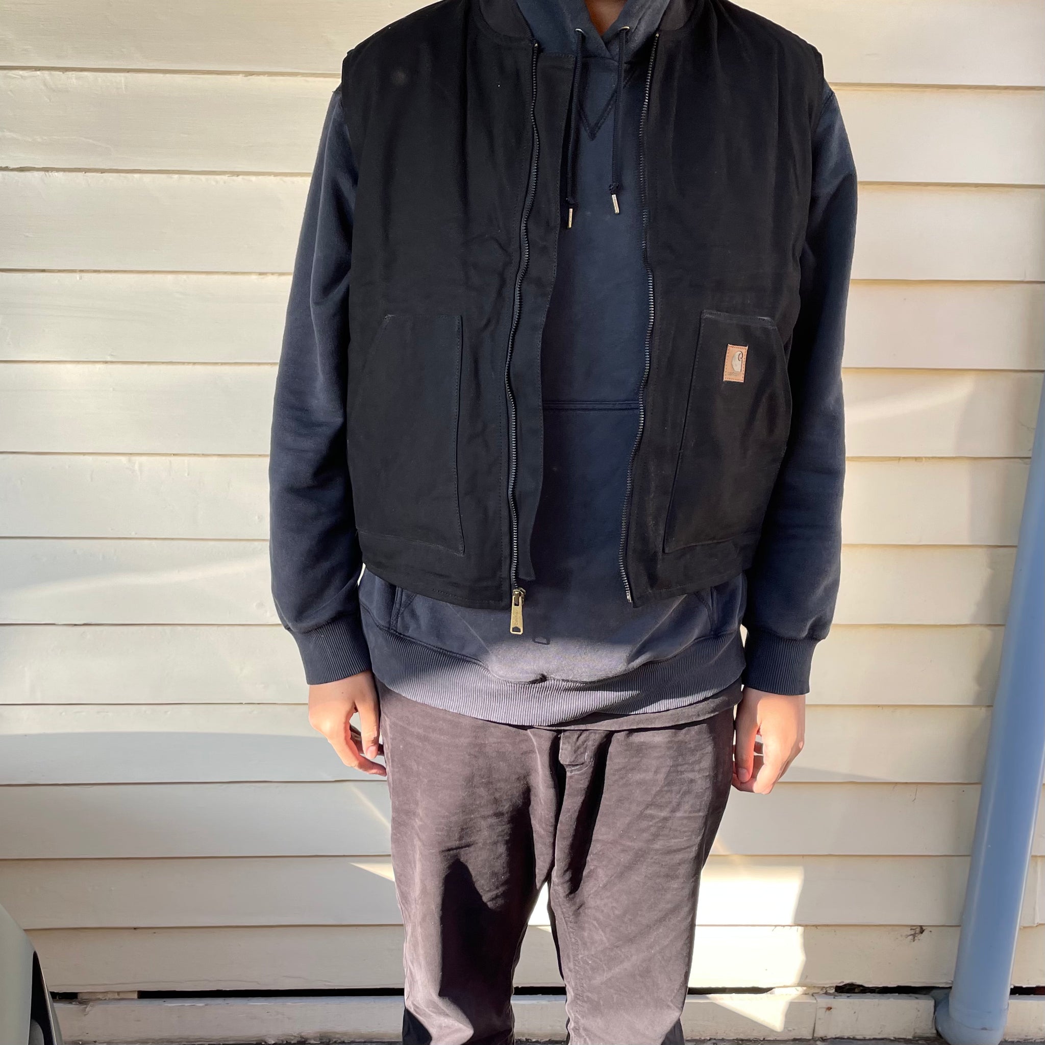 Carhartt Zipped Reworked Vest Black