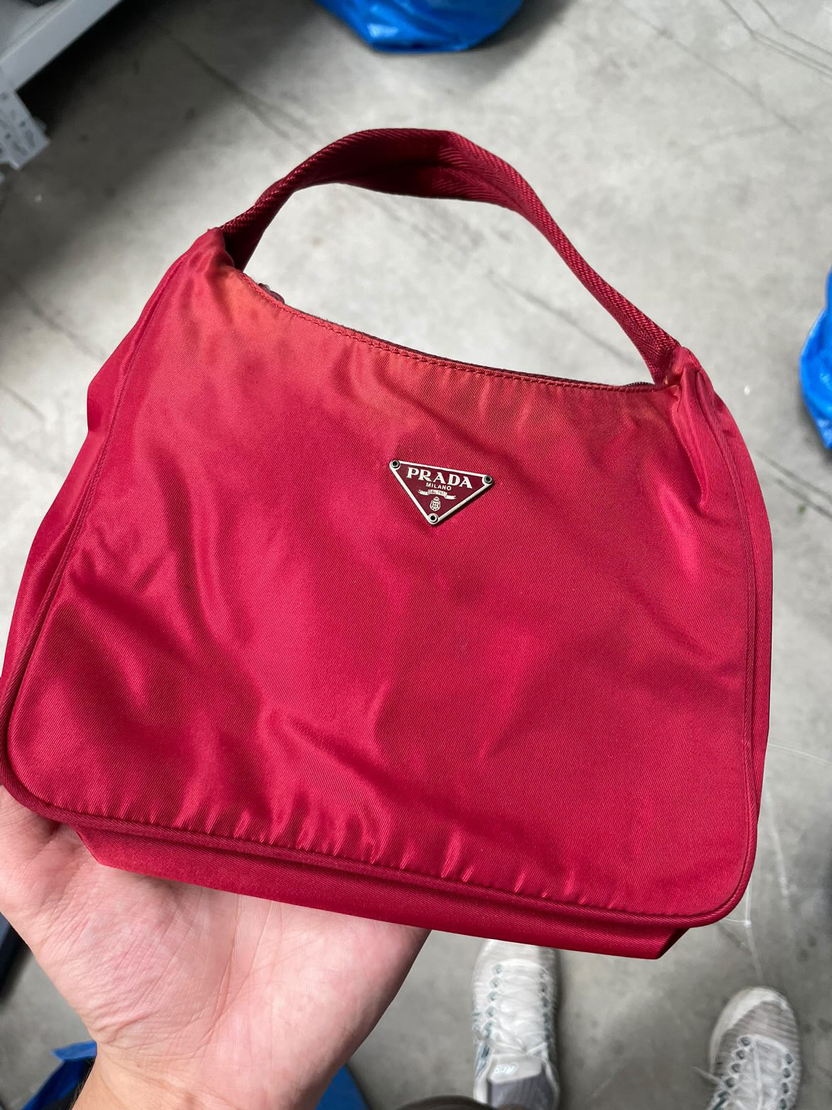 Prada Red Nylon Bag