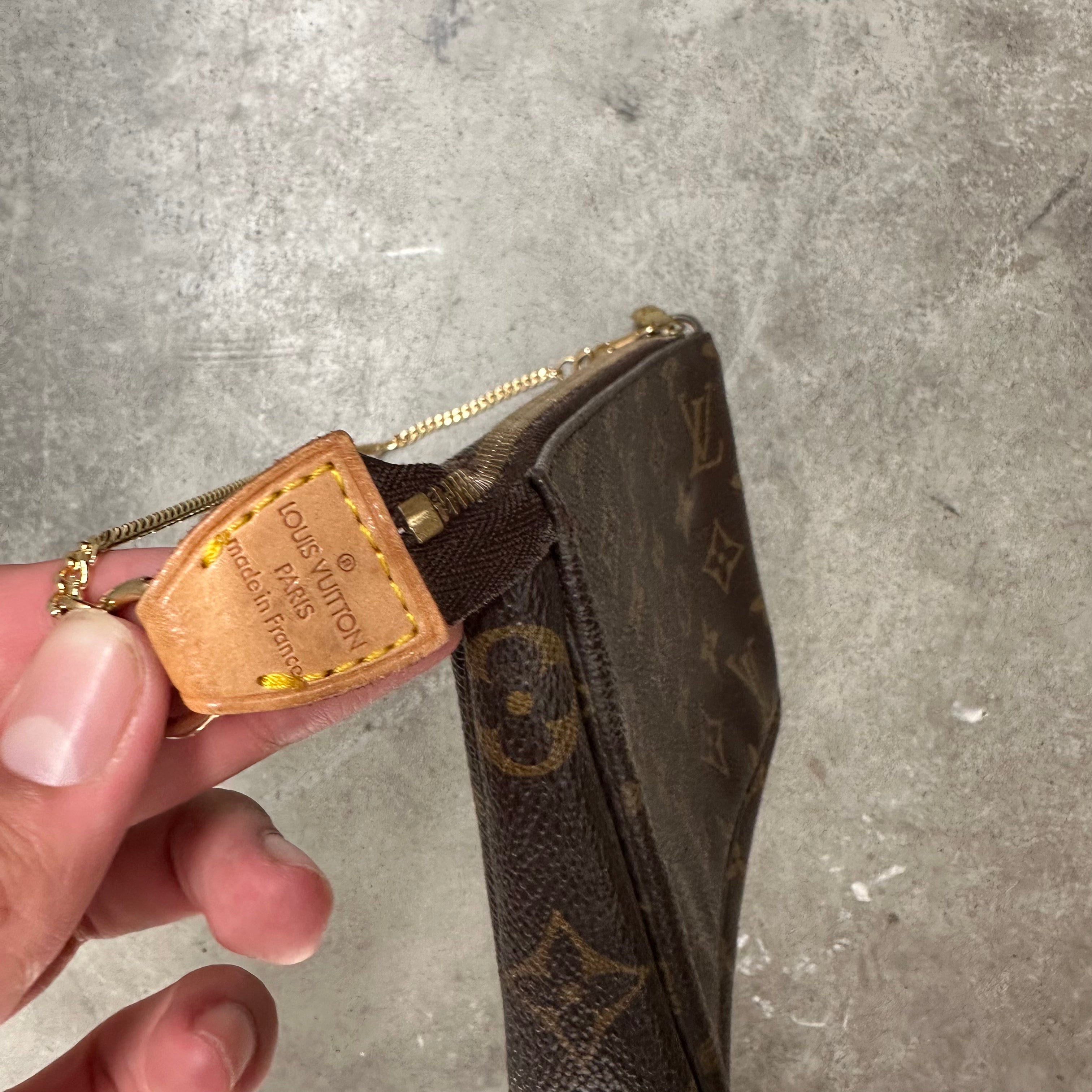 Louis Vuitton Monogram Chain Pochette Bag