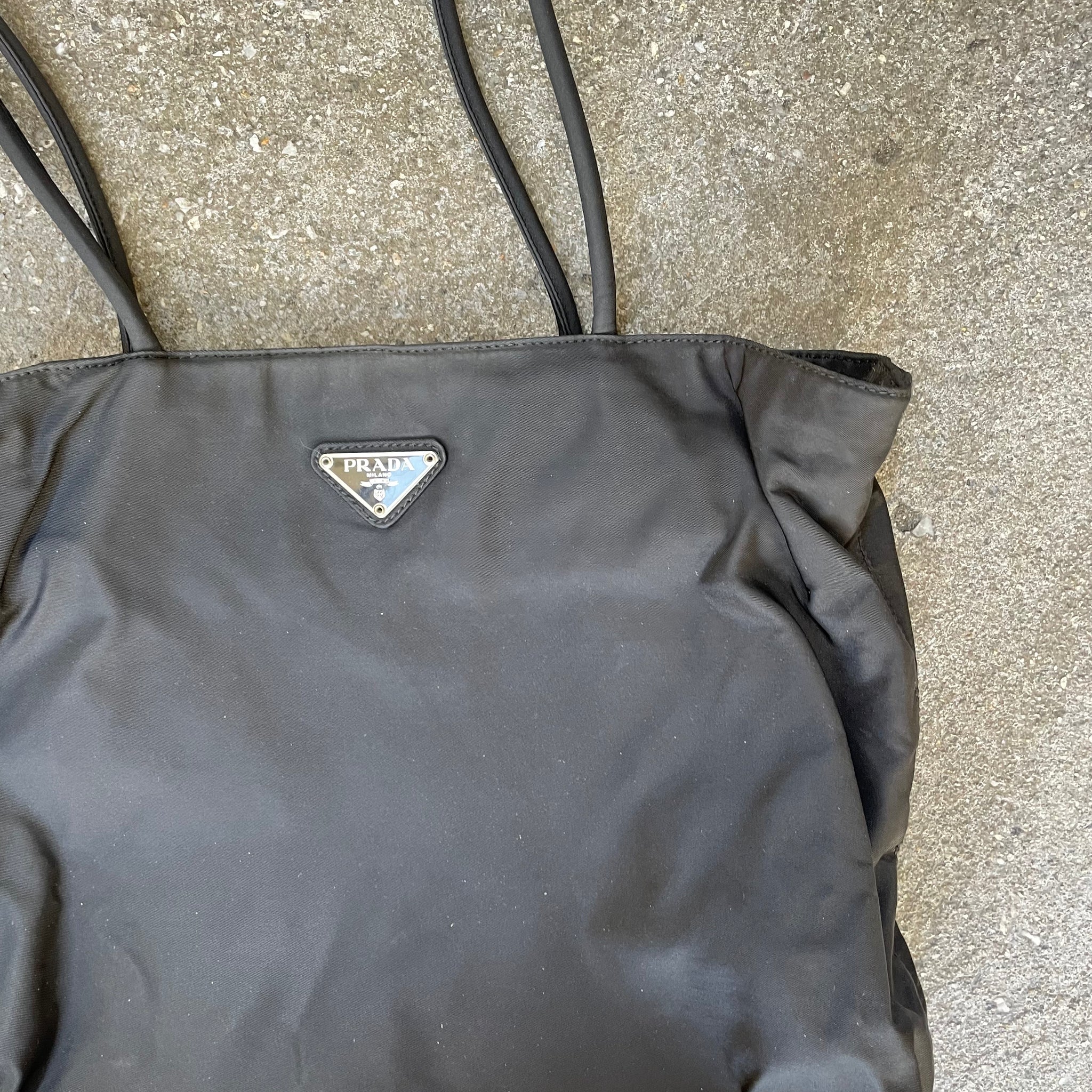 Prada Nylon Black Tote Bag