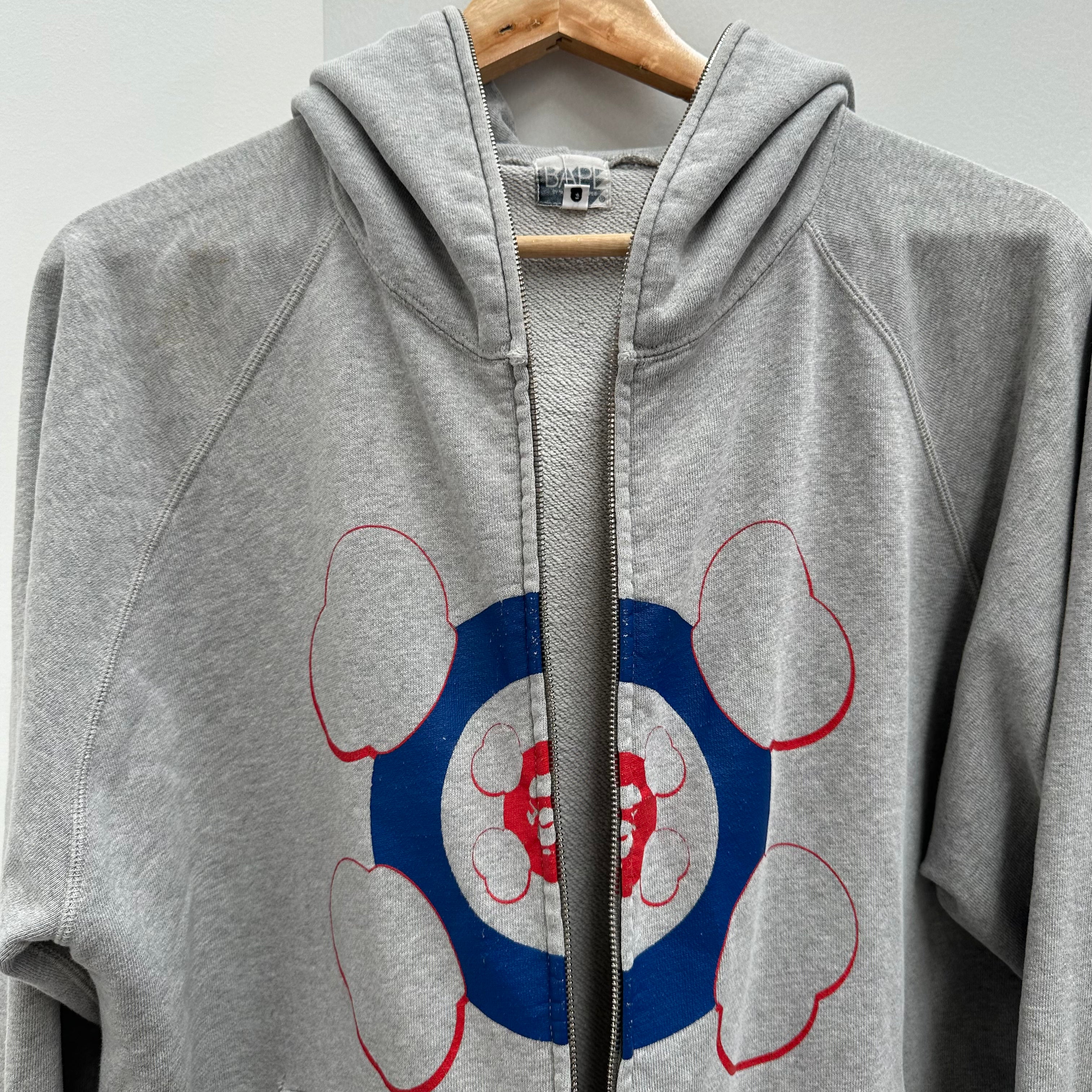 Bape kaws full zip top hoodie