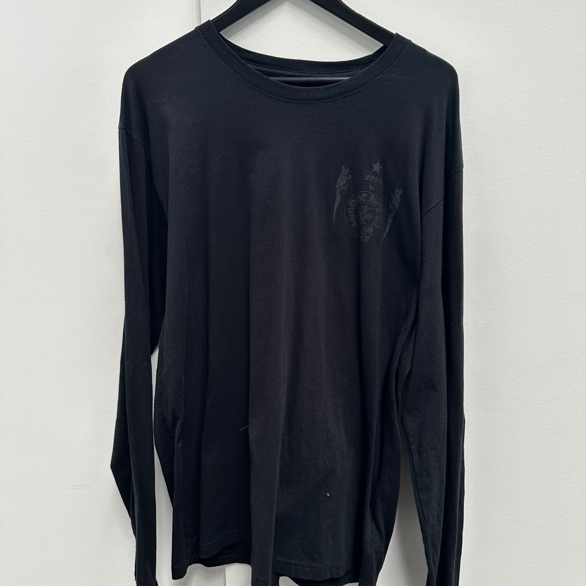 Chrome Hearts Skeleton Long Sleeve Black (Size XL)