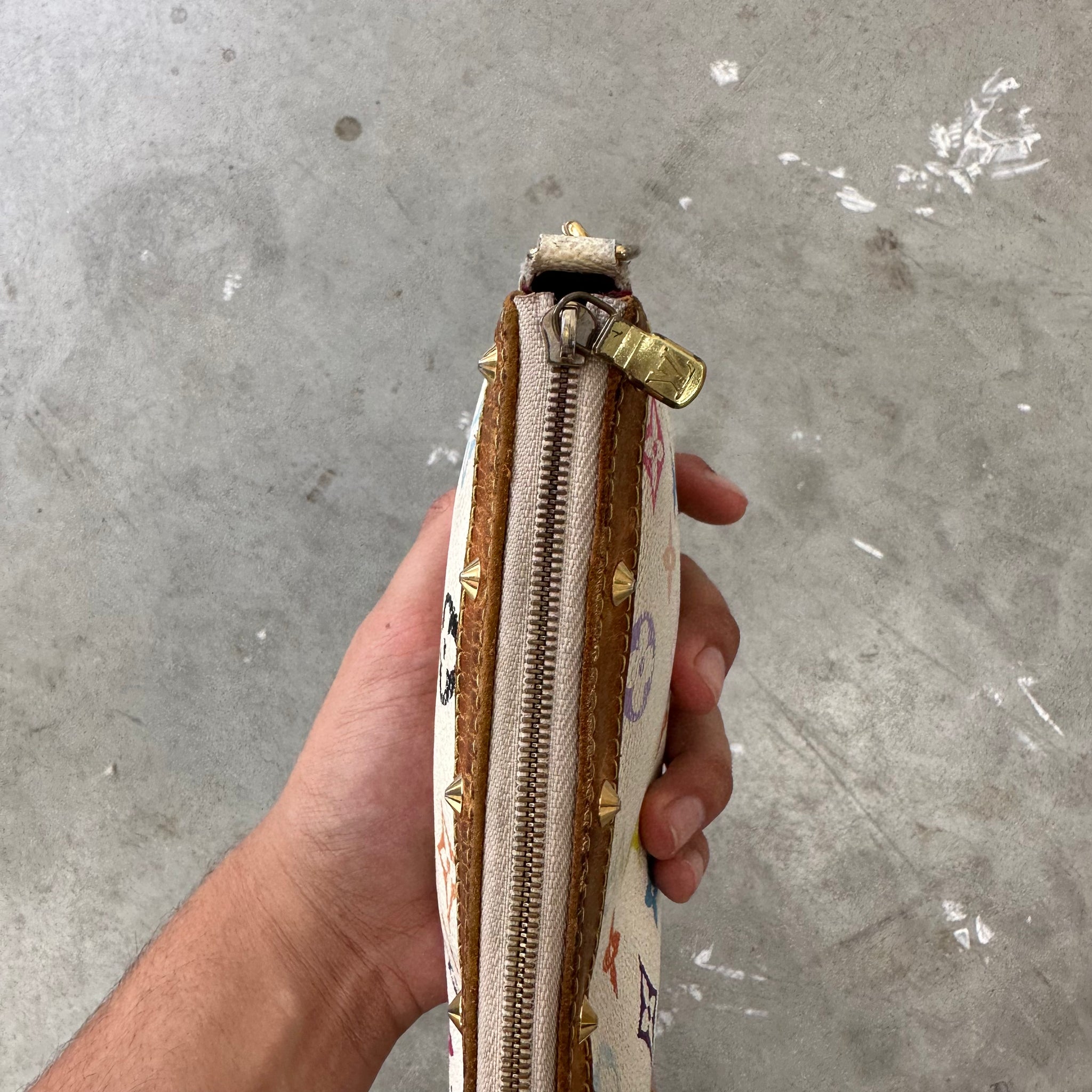 Louis Vuitton Murakami Multicolor Pochette Bag with Long Strap