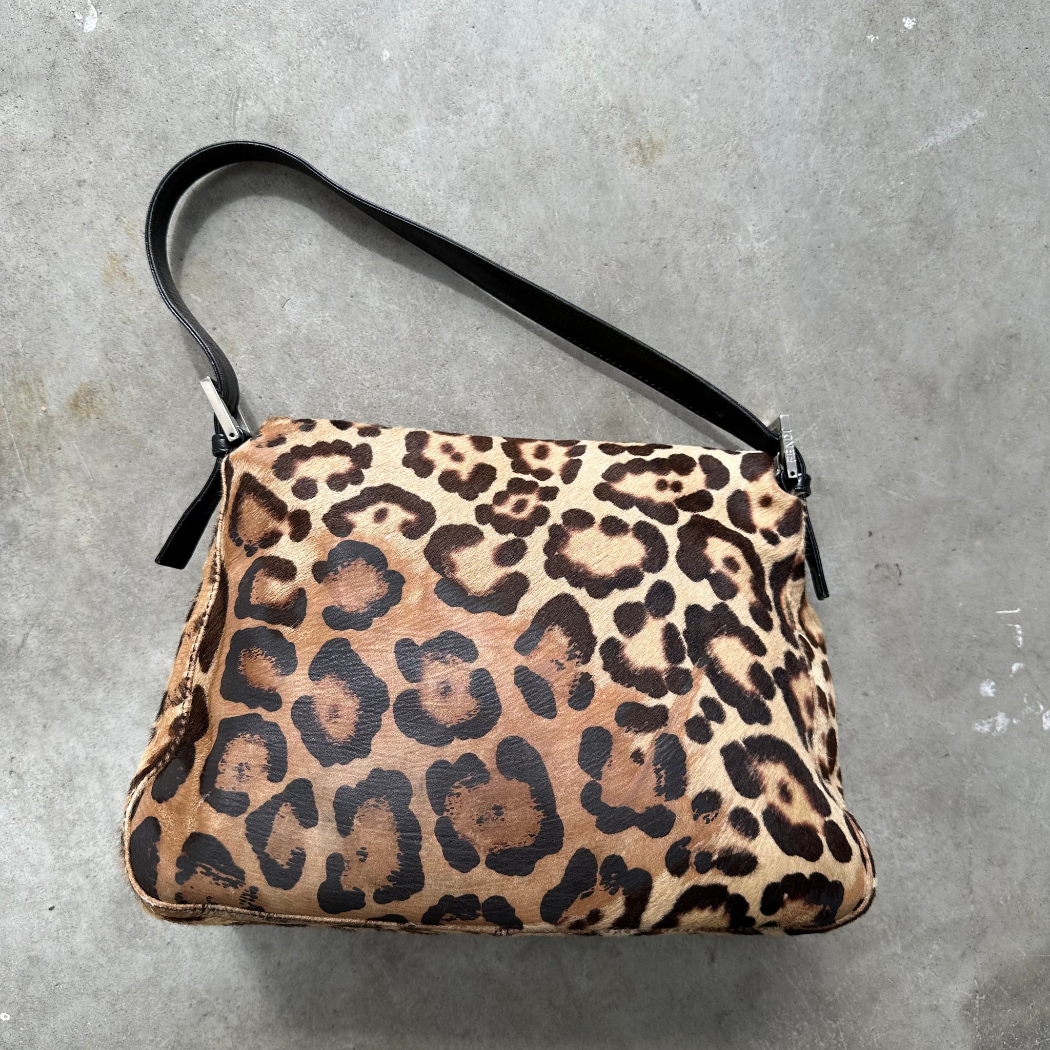 Fendi Mama Baguette Bag Canvas Animal Print
