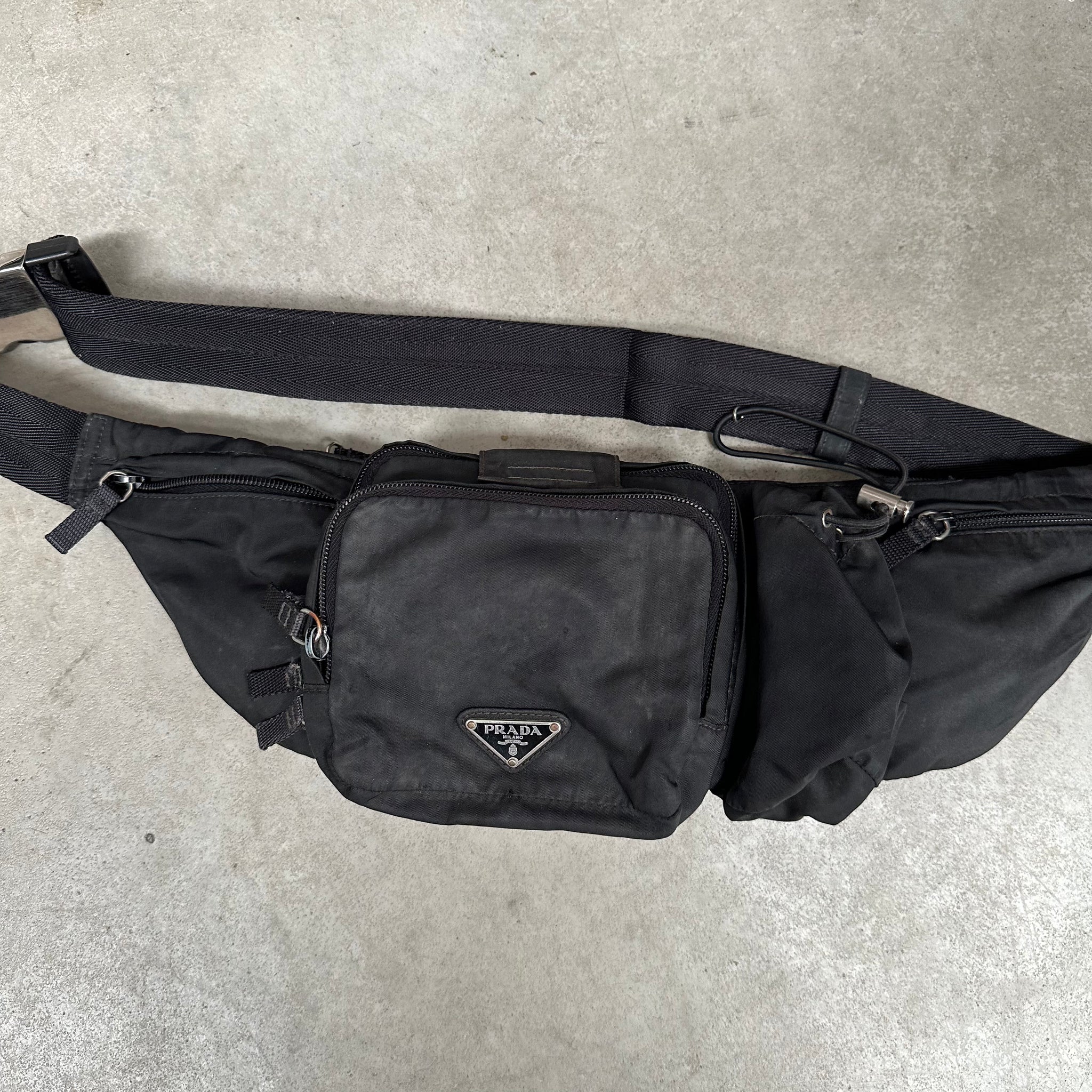 Prada Nylon Black Belt / Bum Bag