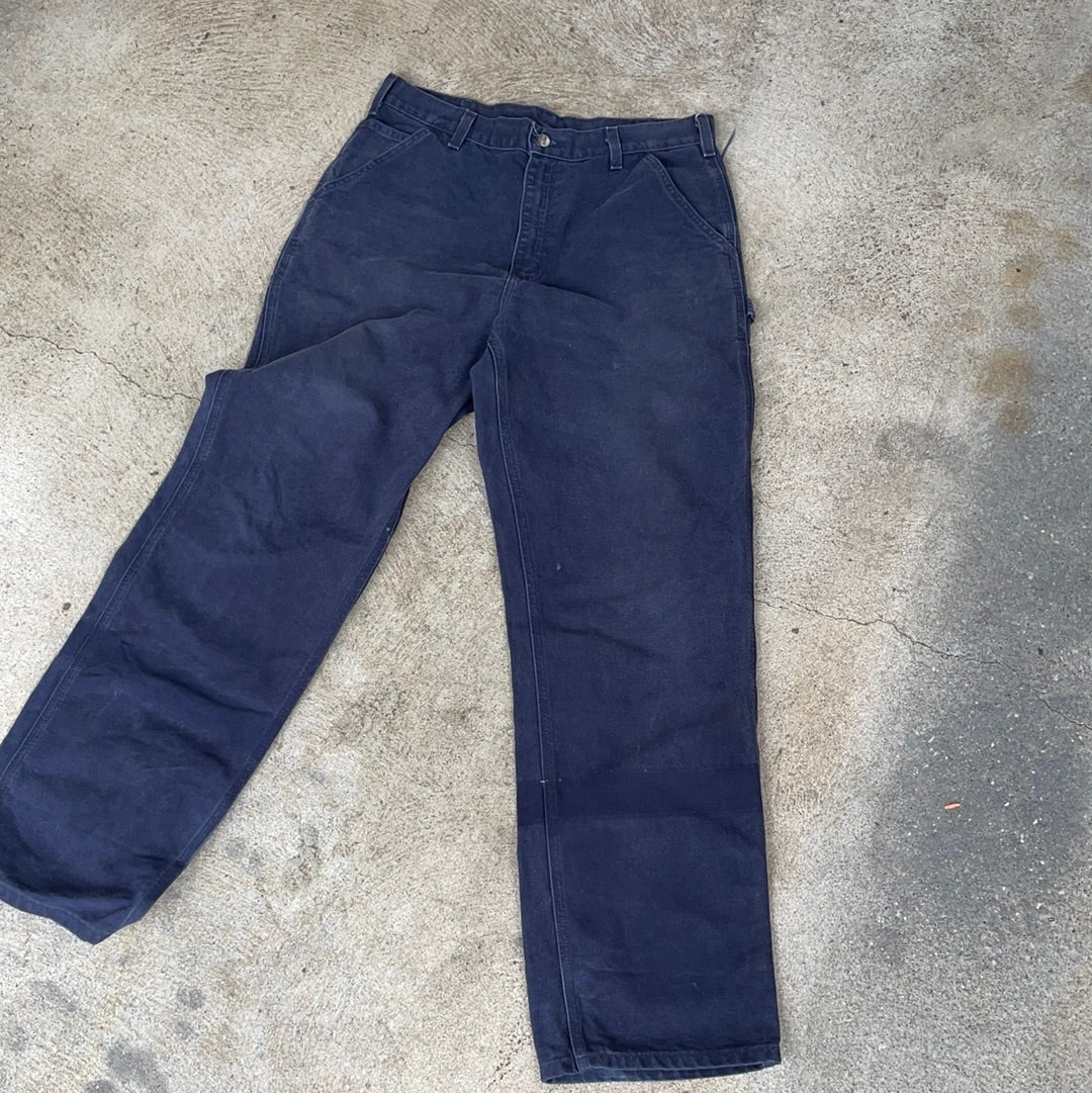 Vintage Carhartt Navy Carpenter Pants 34 X 34
