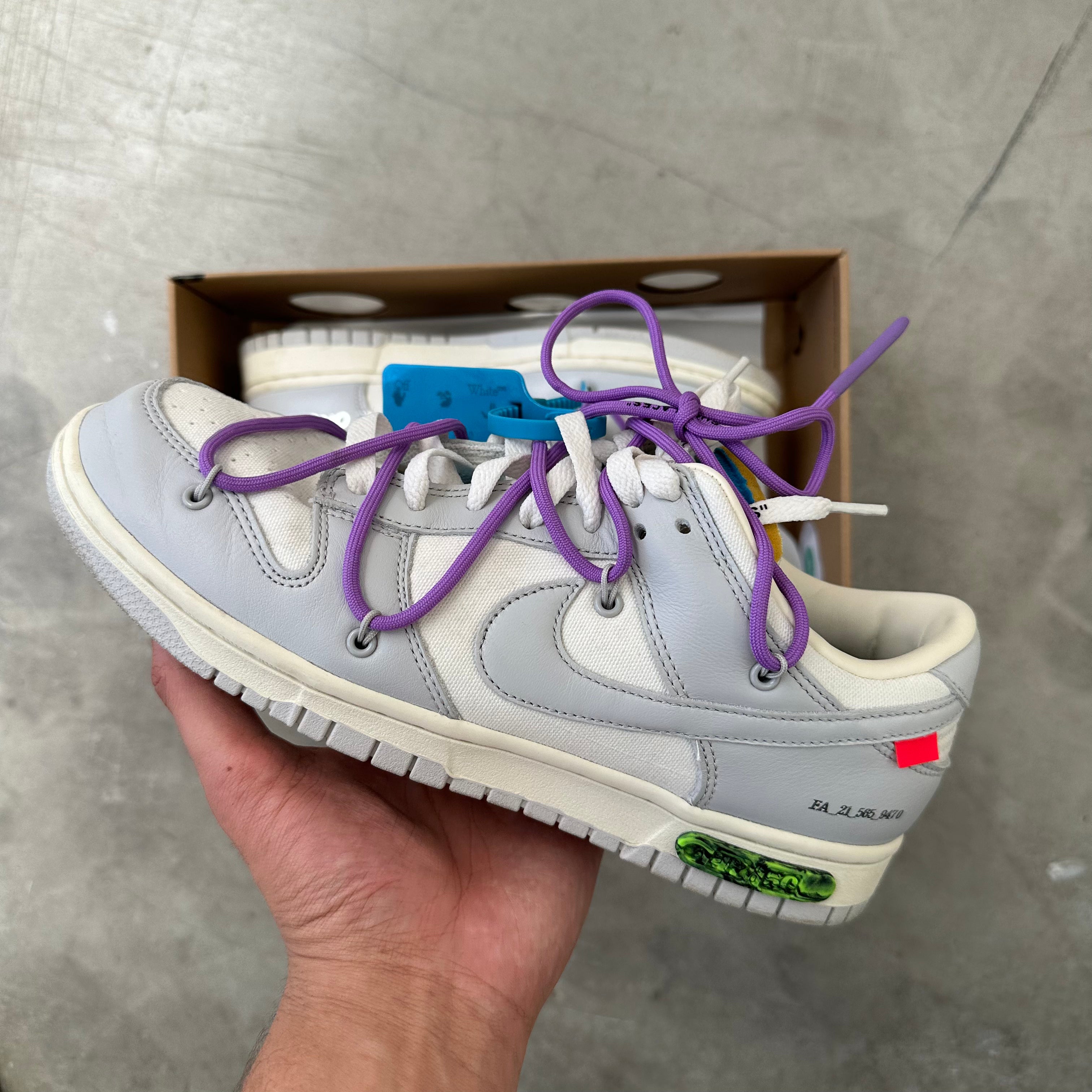 Off White Dunk Lot 47 US9