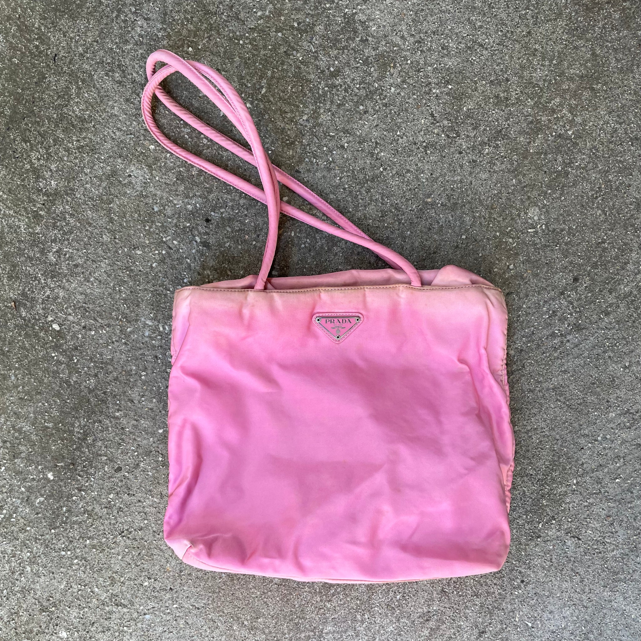 Prada Nylon Pink Tote Bag