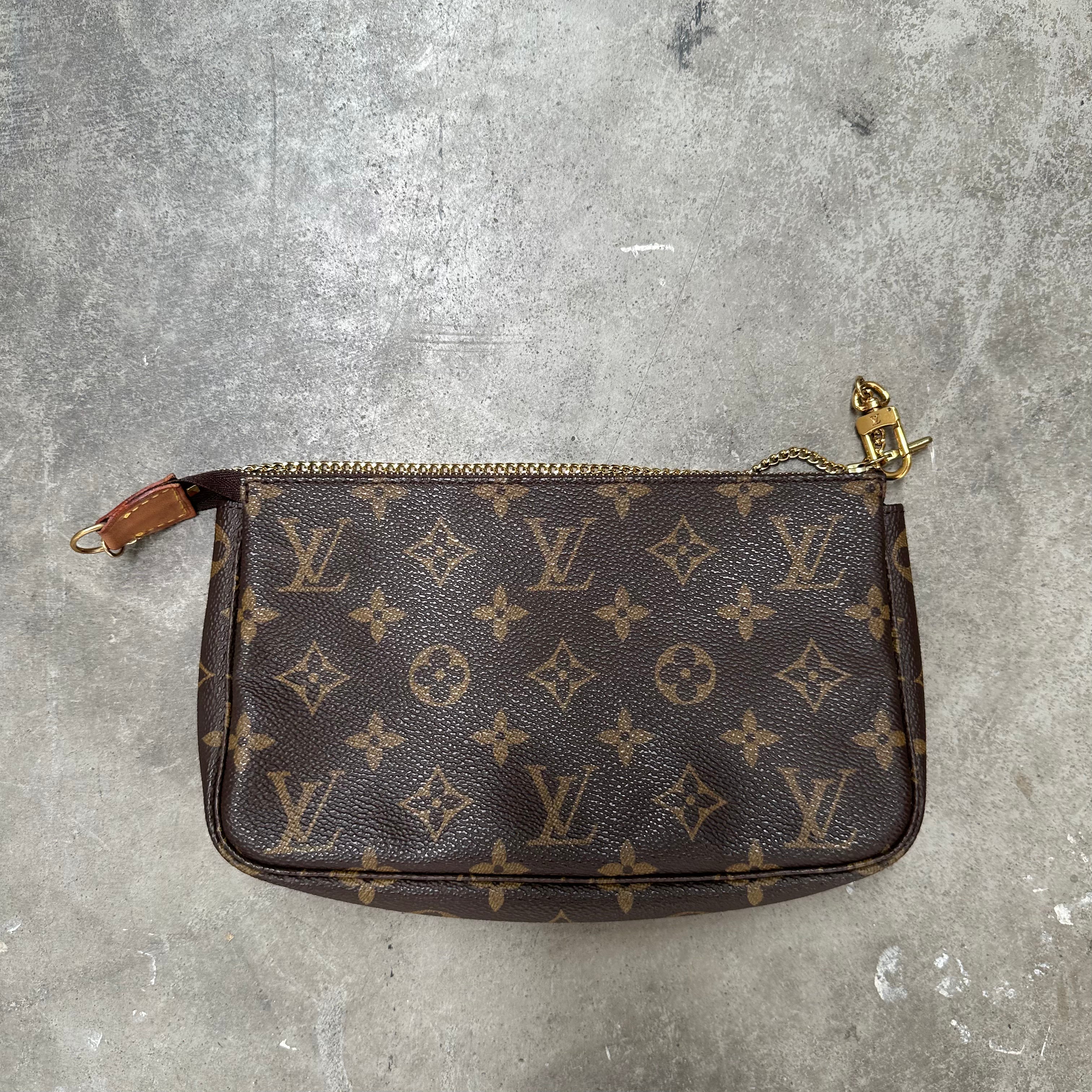 Louis Vuitton Monogram Chain Pochette Bag