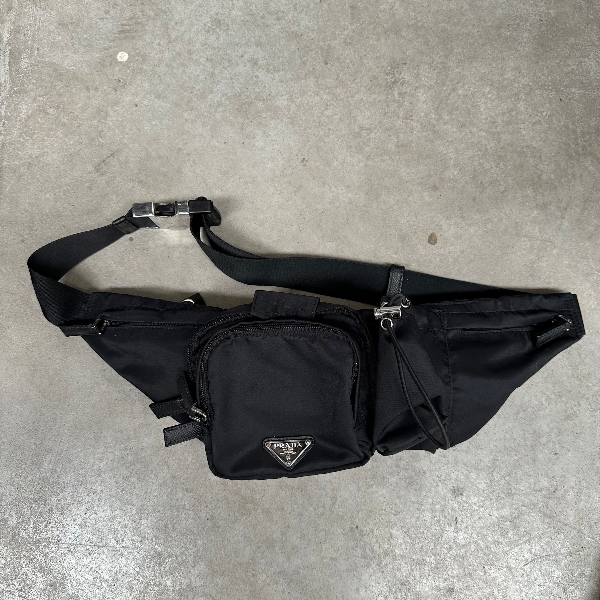 Prada Nylon Black Belt / Bum Bag