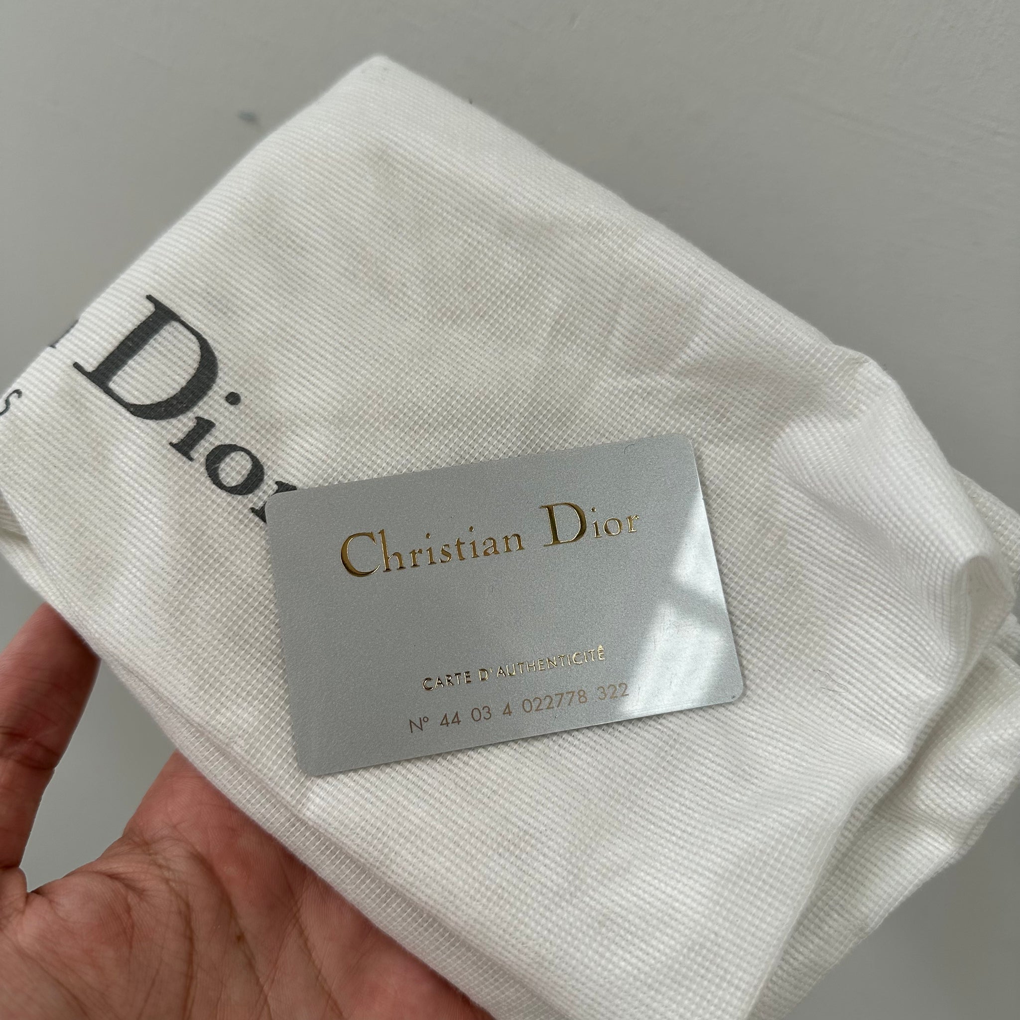 Dior Trotter Saddle Shoulder Bag Canvas Leather Navy