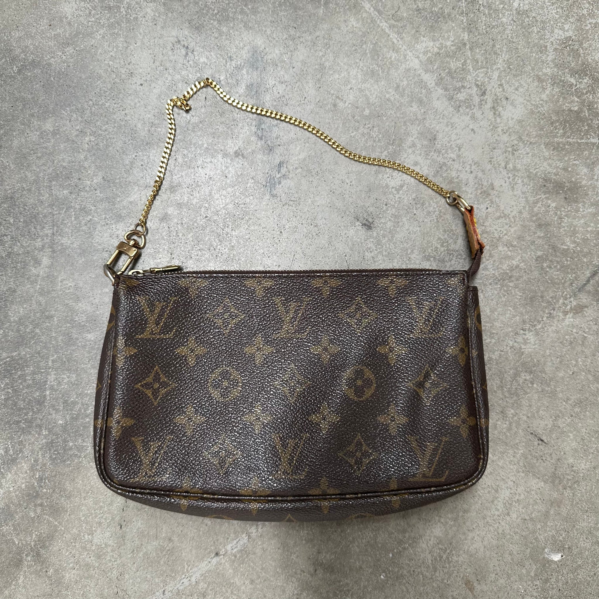 Louis Vuitton Monogram Chain Pochette Bag