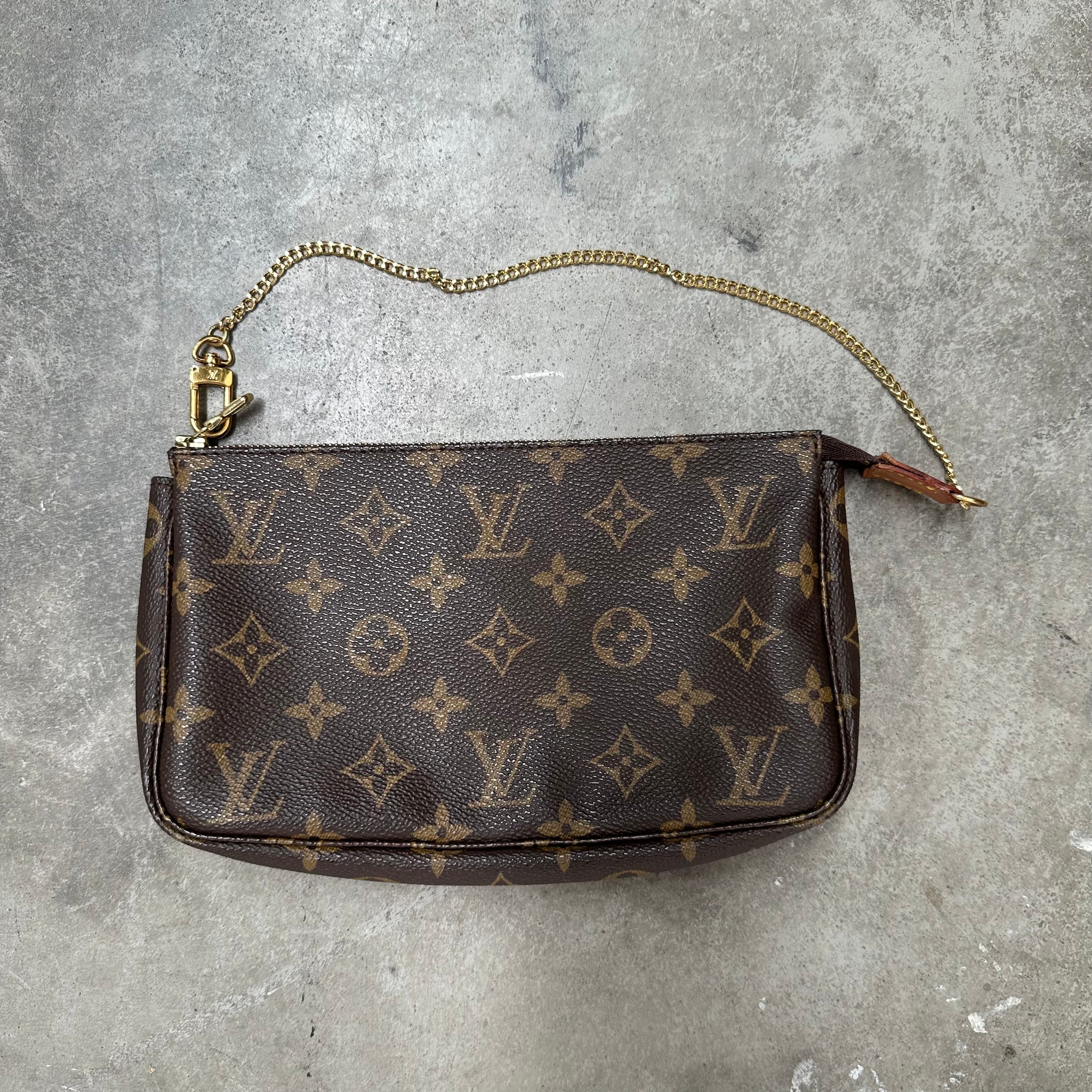 Louis Vuitton Monogram Chain Pochette Bag
