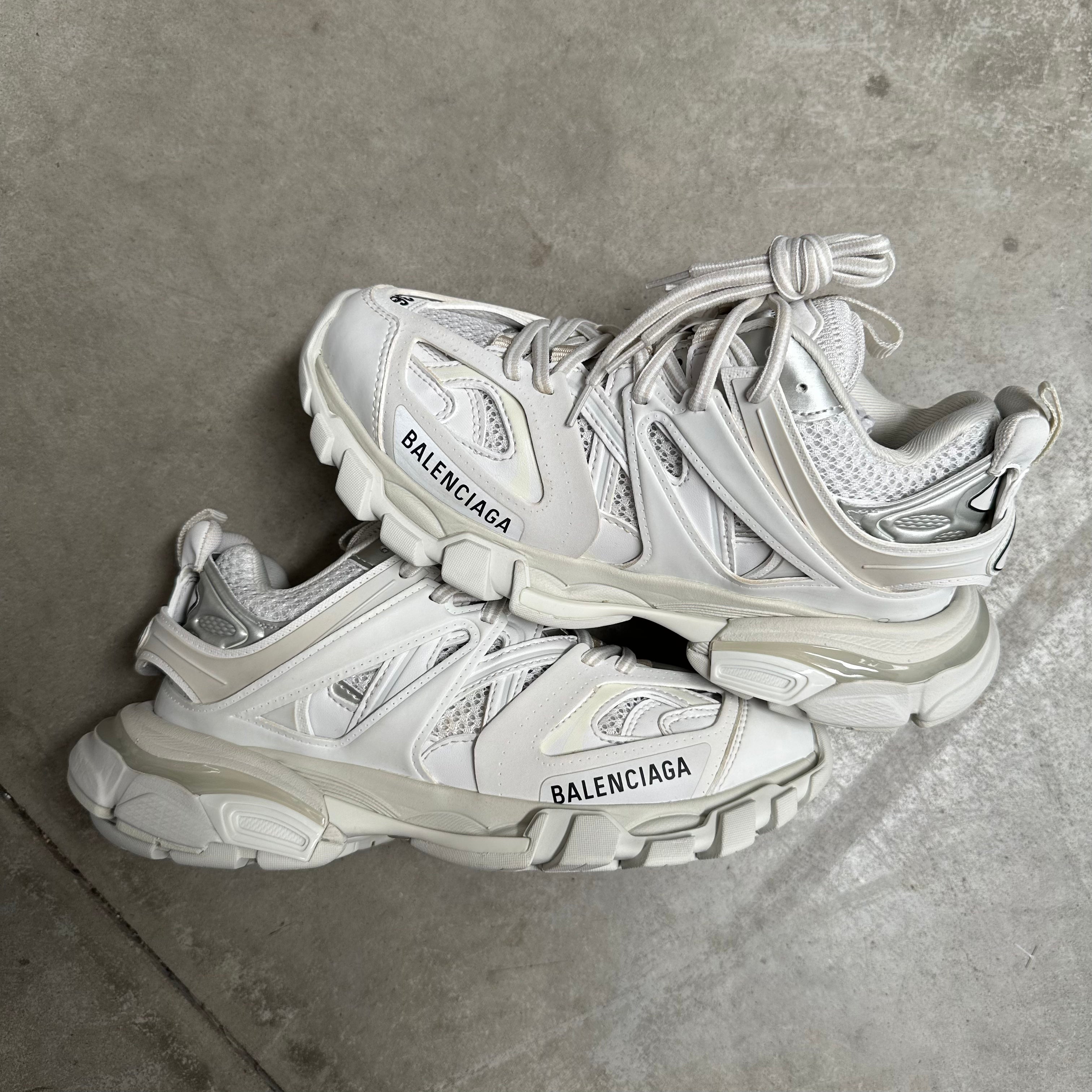 Balenciaga track all white sales