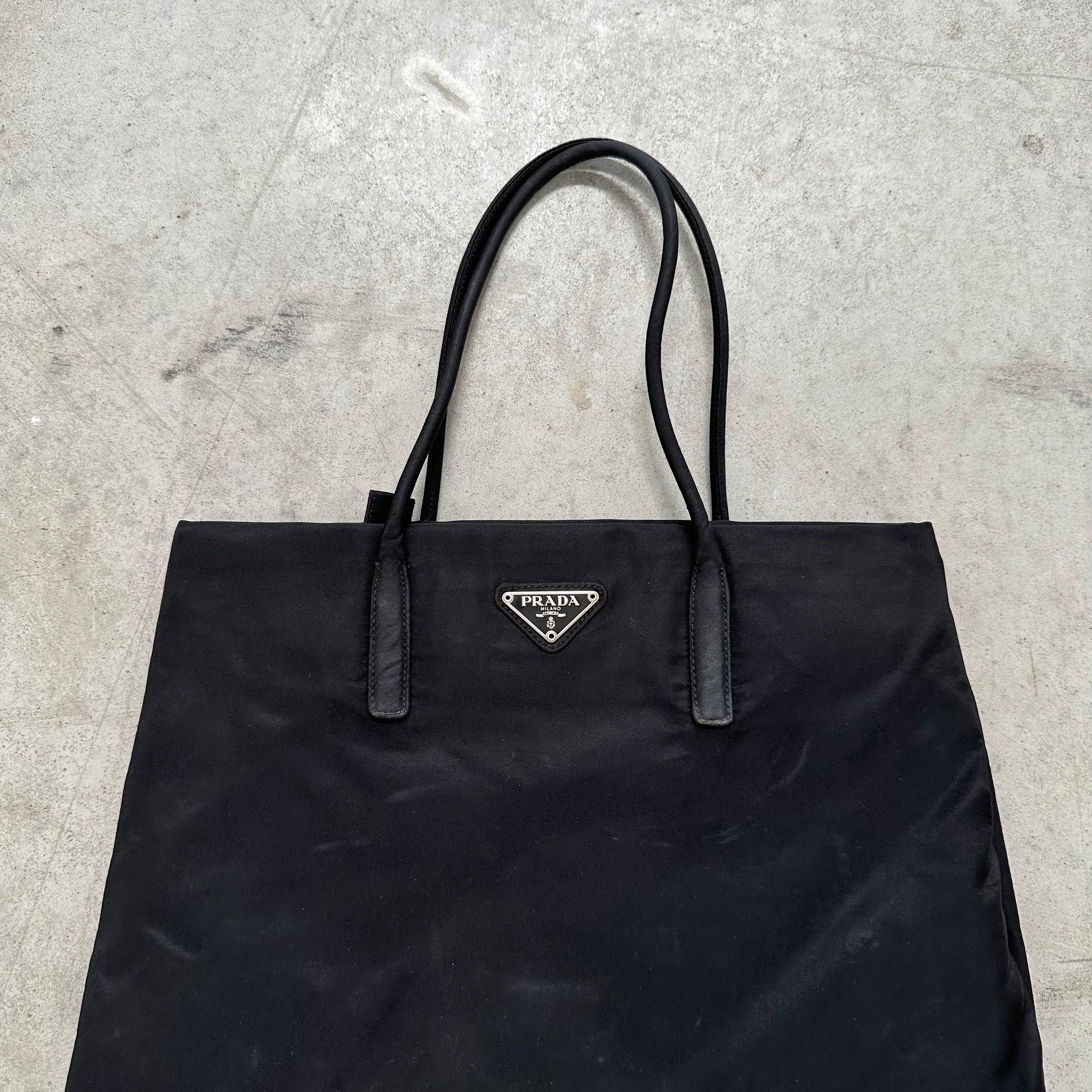 Prada Thin Strap Bag Nylon Black