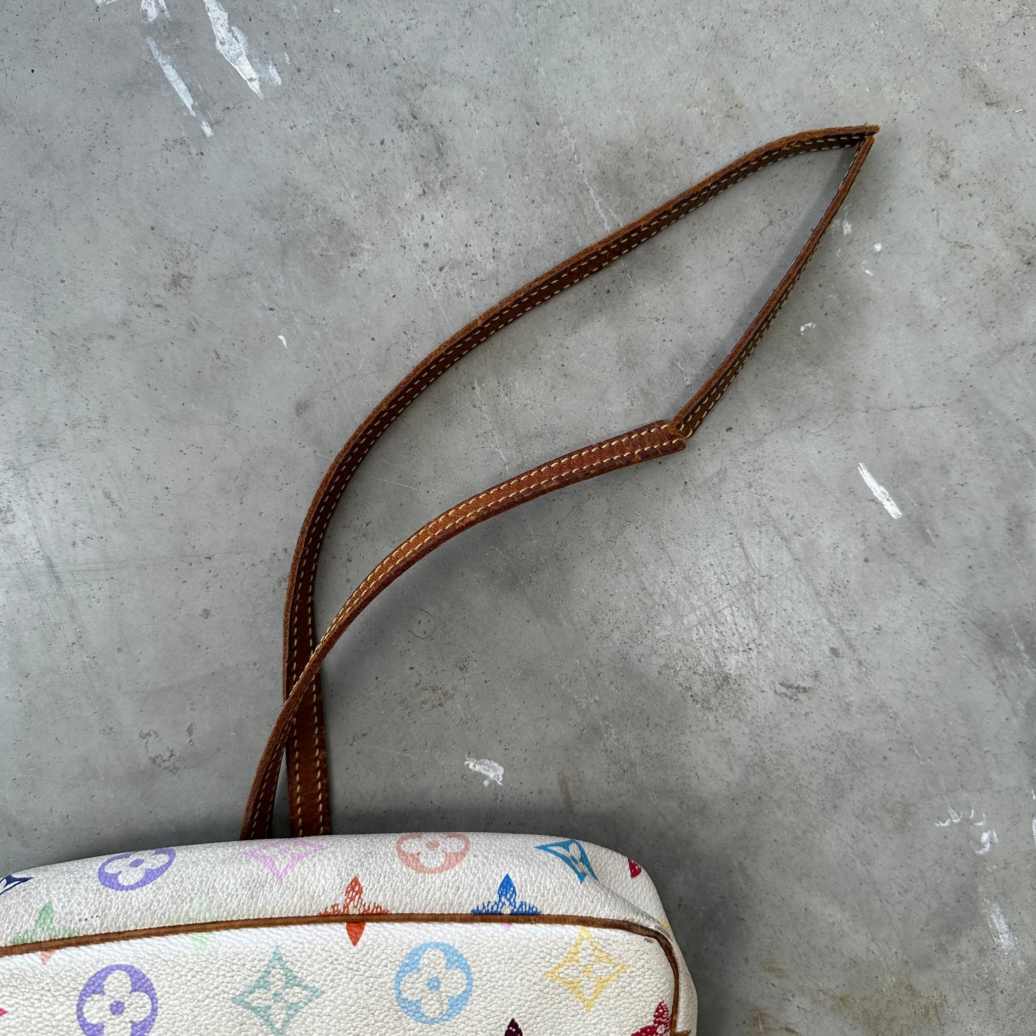 Louis Vuitton Murakami Multicolor Pochette Bag with Long Strap