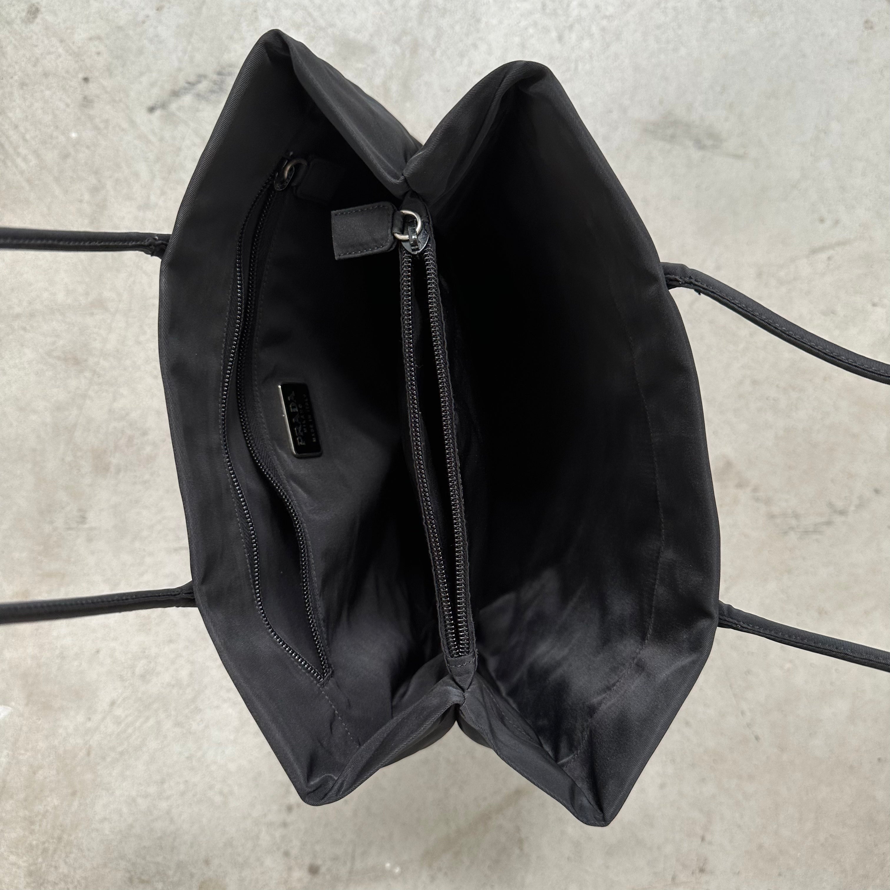 Prada Thin Strap Bag Nylon Black