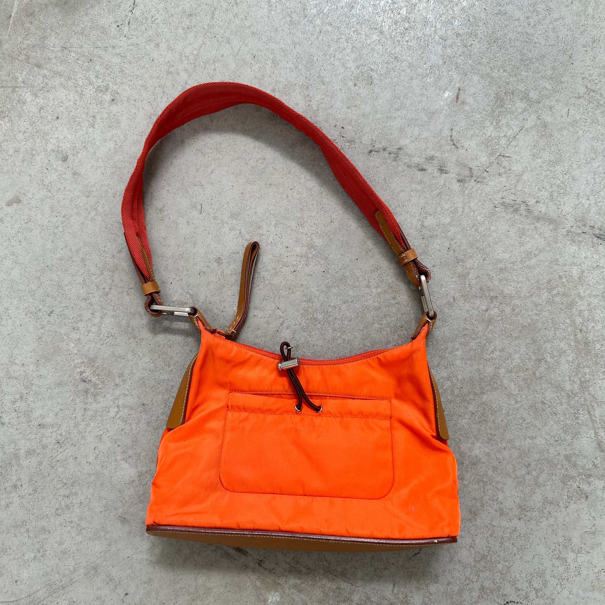 Prada Shoulder Bag Nylon Orange