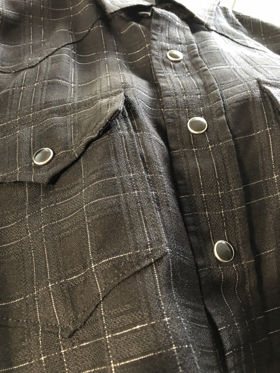 Saint Laurent Lurex Check Shirt FW20