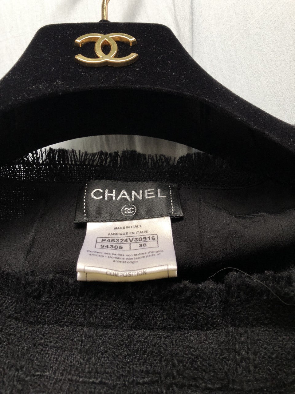Chanel Edinburgh Vest With Logo Pin